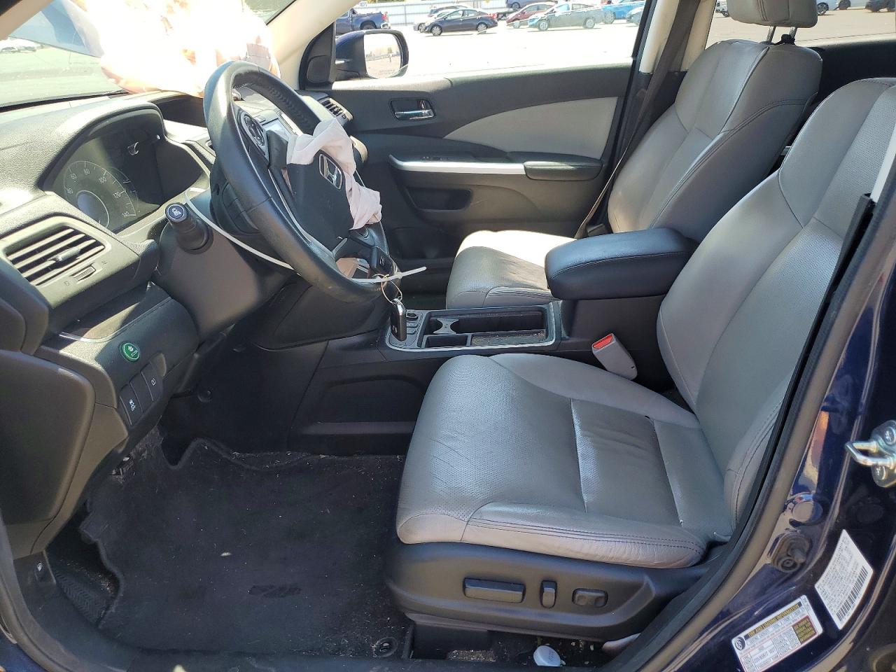 2015 Honda Cr-v Exl Blue vin: 2HKRM4H73FH641210