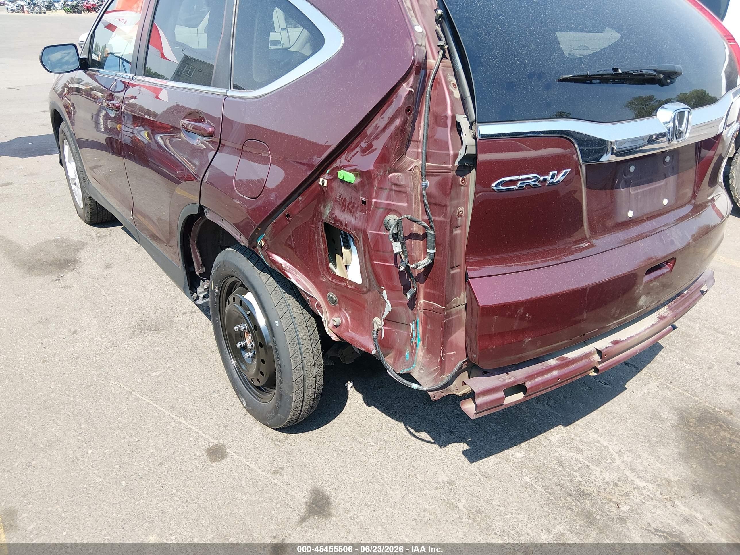 2015 Honda Cr-v Ex-l Бордовый vin: 2HKRM4H73FH641840
