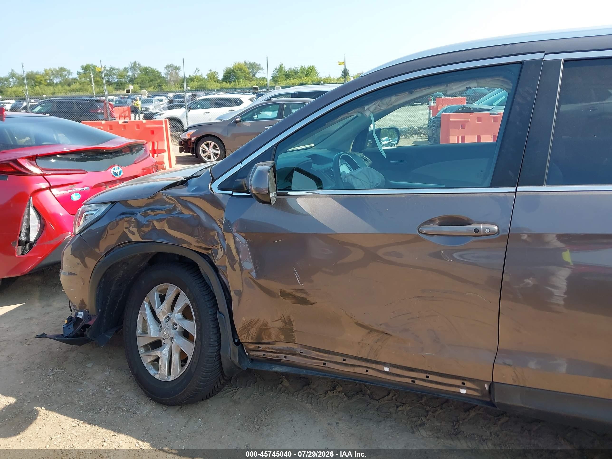 2015 Honda Cr-v Ex-l Gray vin: 2HKRM4H73FH656144
