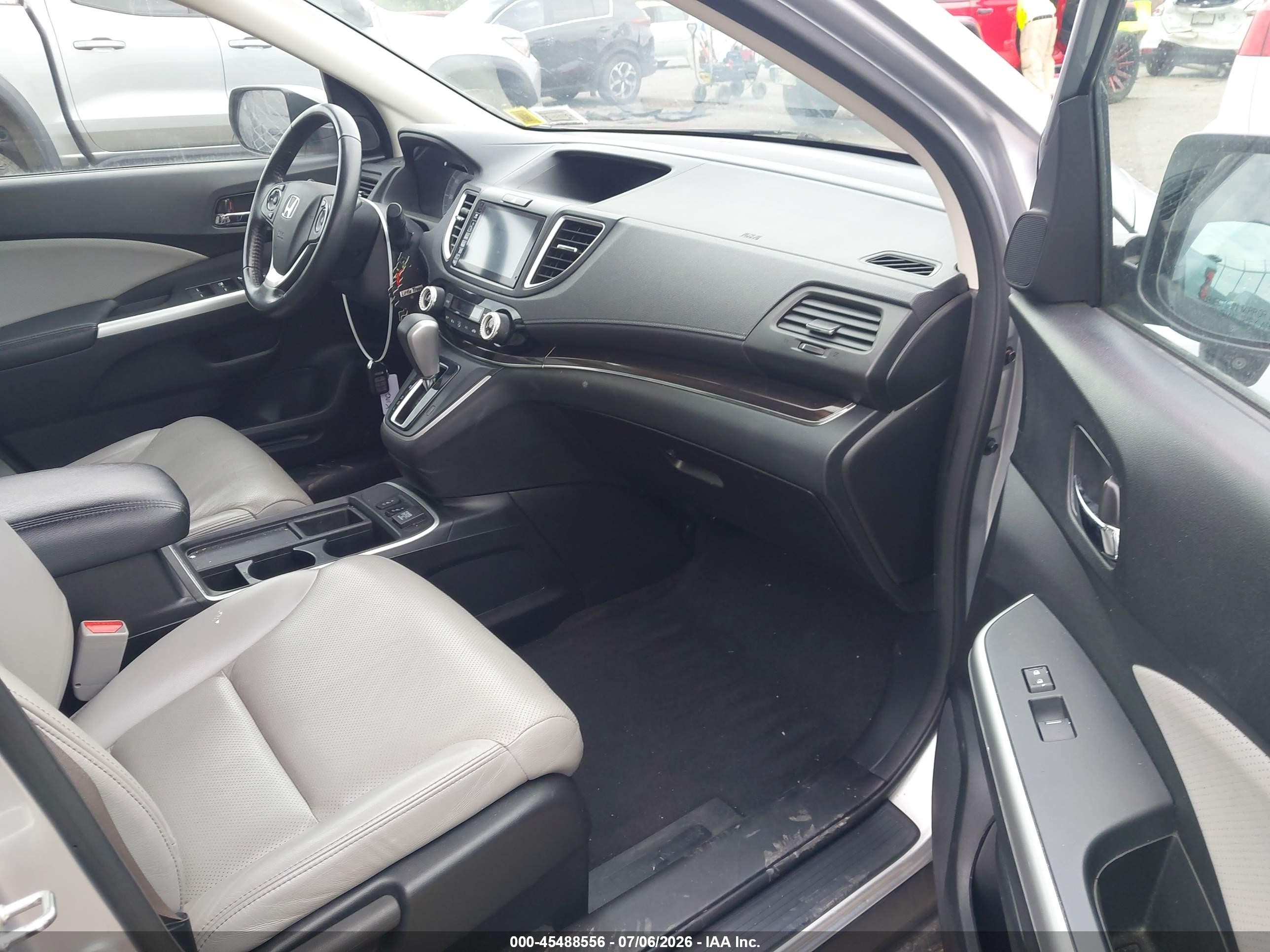 2015 Honda Cr-v Ex-l Silver vin: 2HKRM4H73FH673171