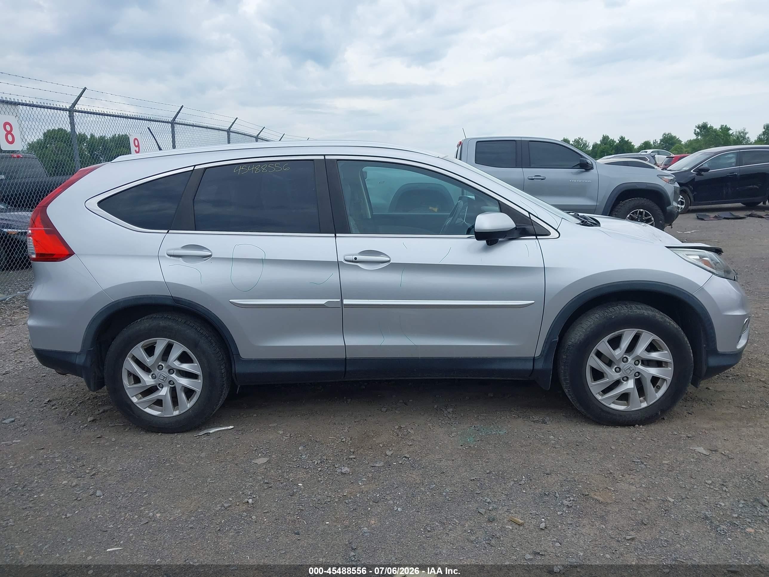 2015 Honda Cr-v Ex-l Silver vin: 2HKRM4H73FH673171