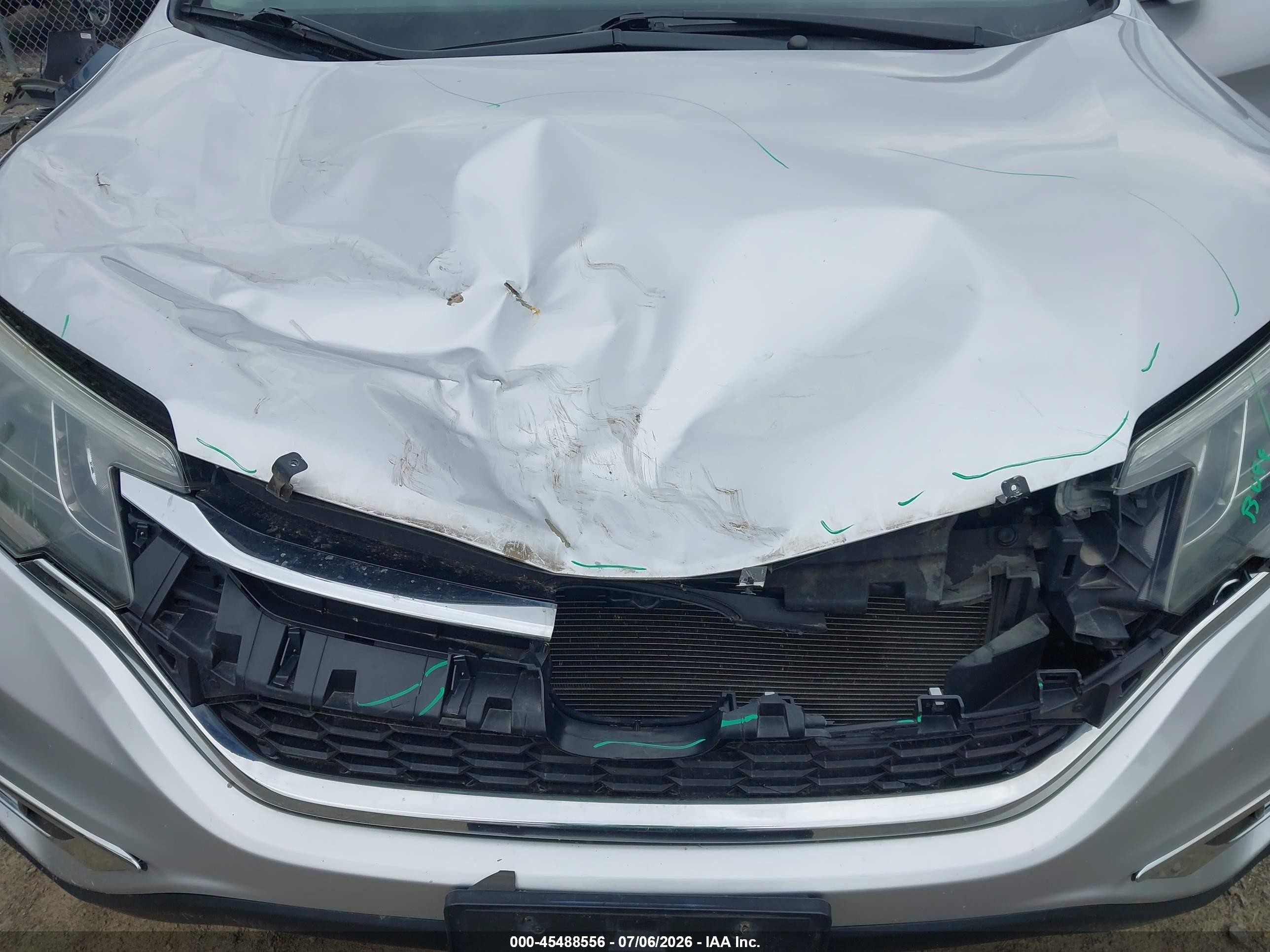 2015 Honda Cr-v Ex-l Silver vin: 2HKRM4H73FH673171