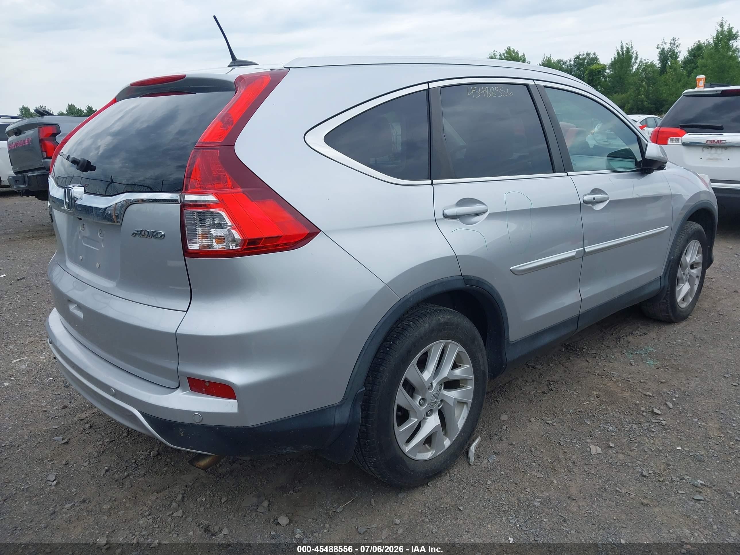 2015 Honda Cr-v Ex-l Silver vin: 2HKRM4H73FH673171