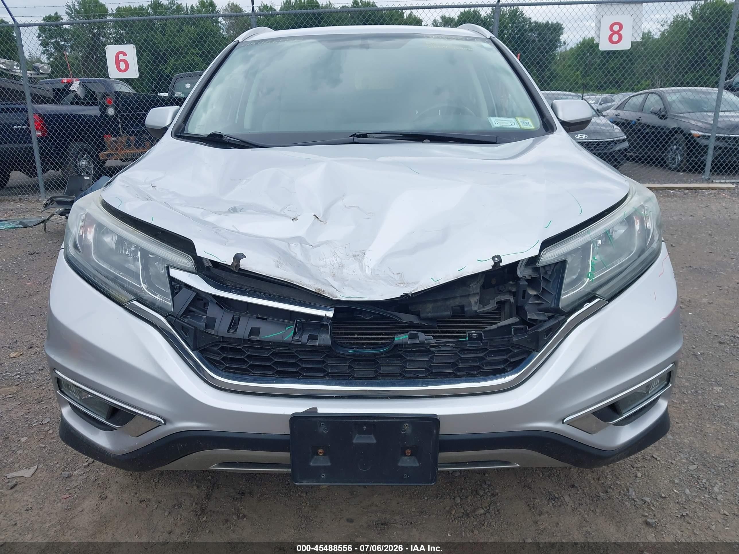 2015 Honda Cr-v Ex-l Silver vin: 2HKRM4H73FH673171
