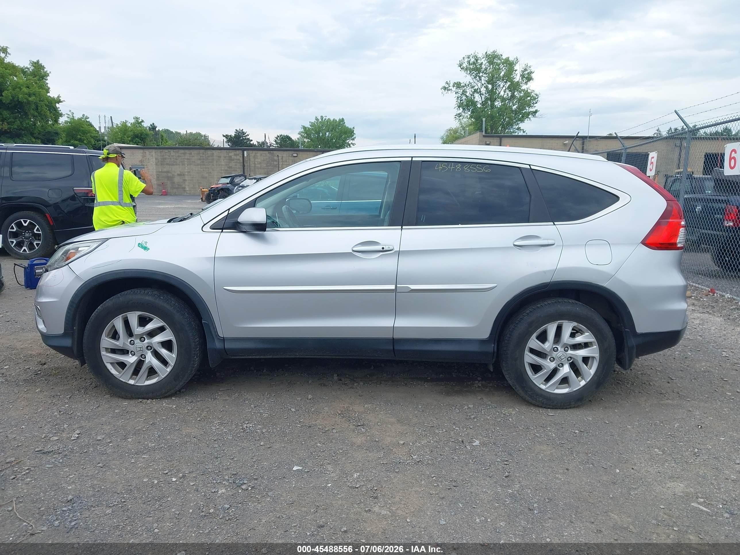 2015 Honda Cr-v Ex-l Silver vin: 2HKRM4H73FH673171