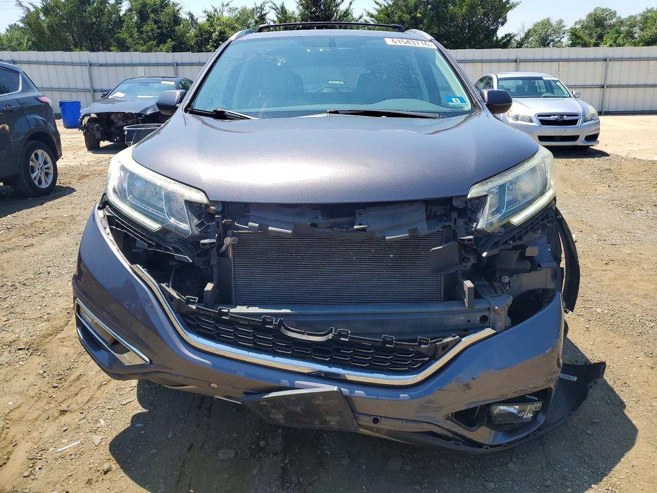 2015 Honda Cr-v Exl Gray vin: 2HKRM4H73FH677060