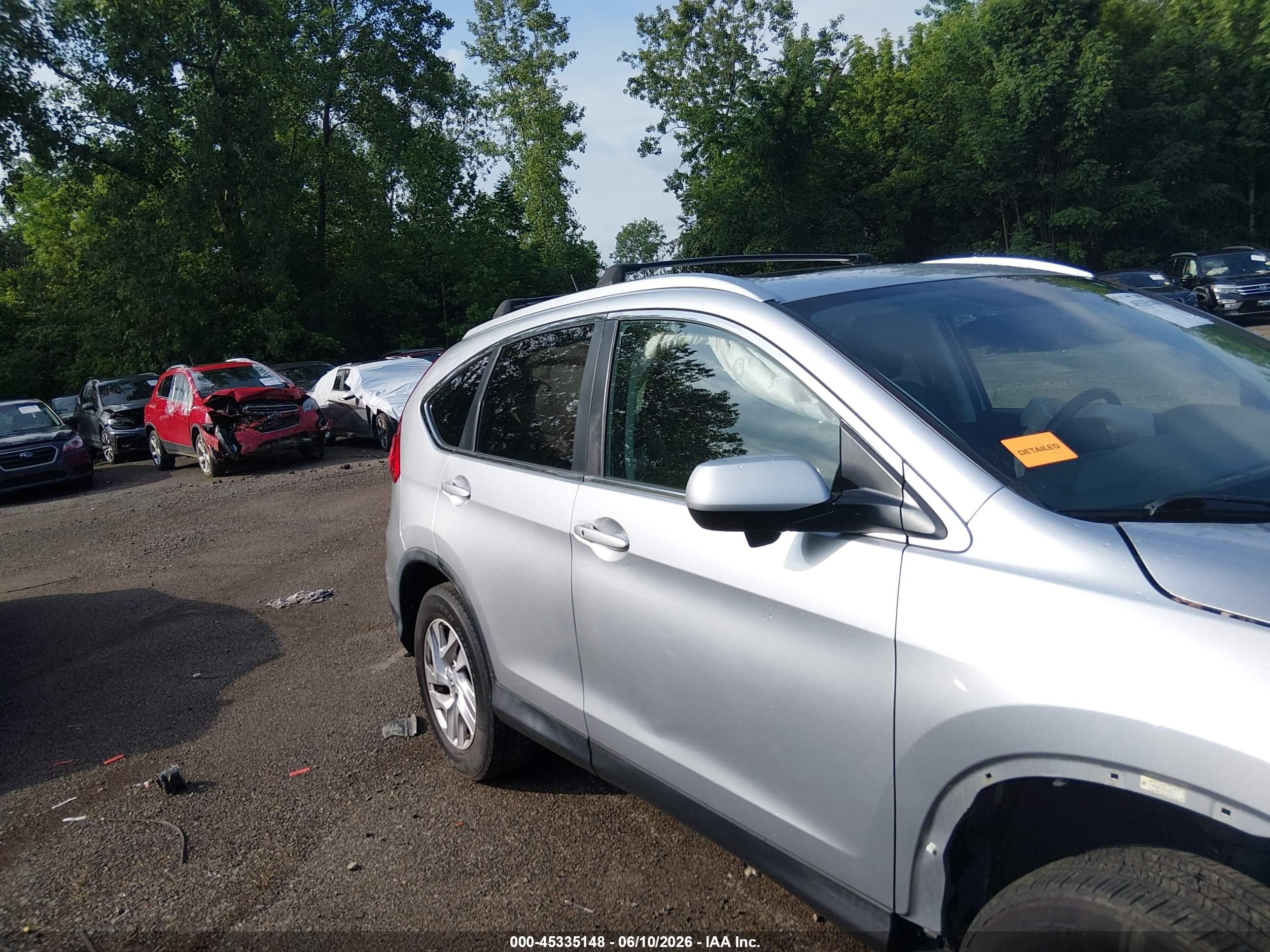 2015 Honda Cr-v Ex-l Серебряный vin: 2HKRM4H73FH677950