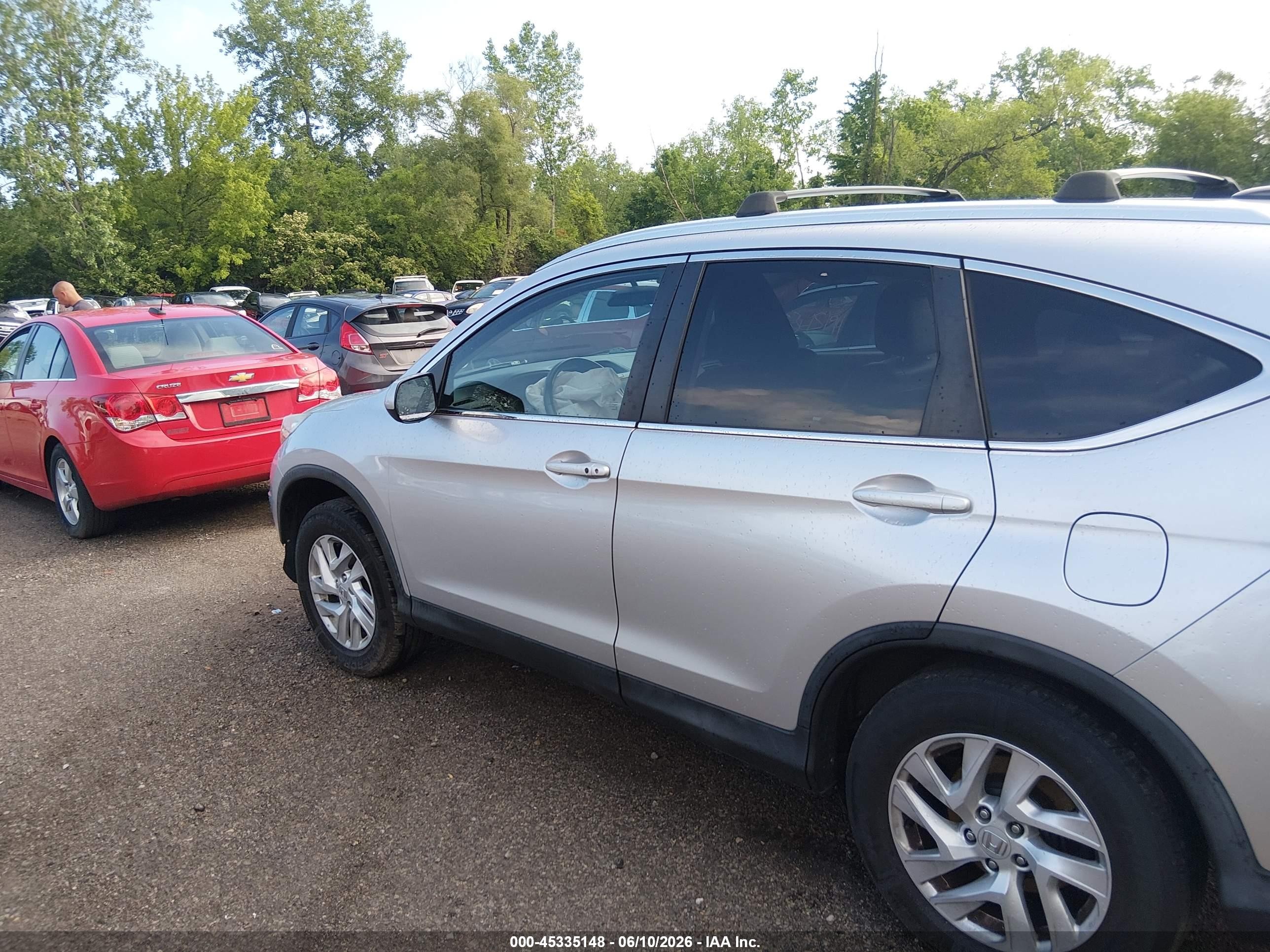 2015 Honda Cr-v Ex-l Серебряный vin: 2HKRM4H73FH677950