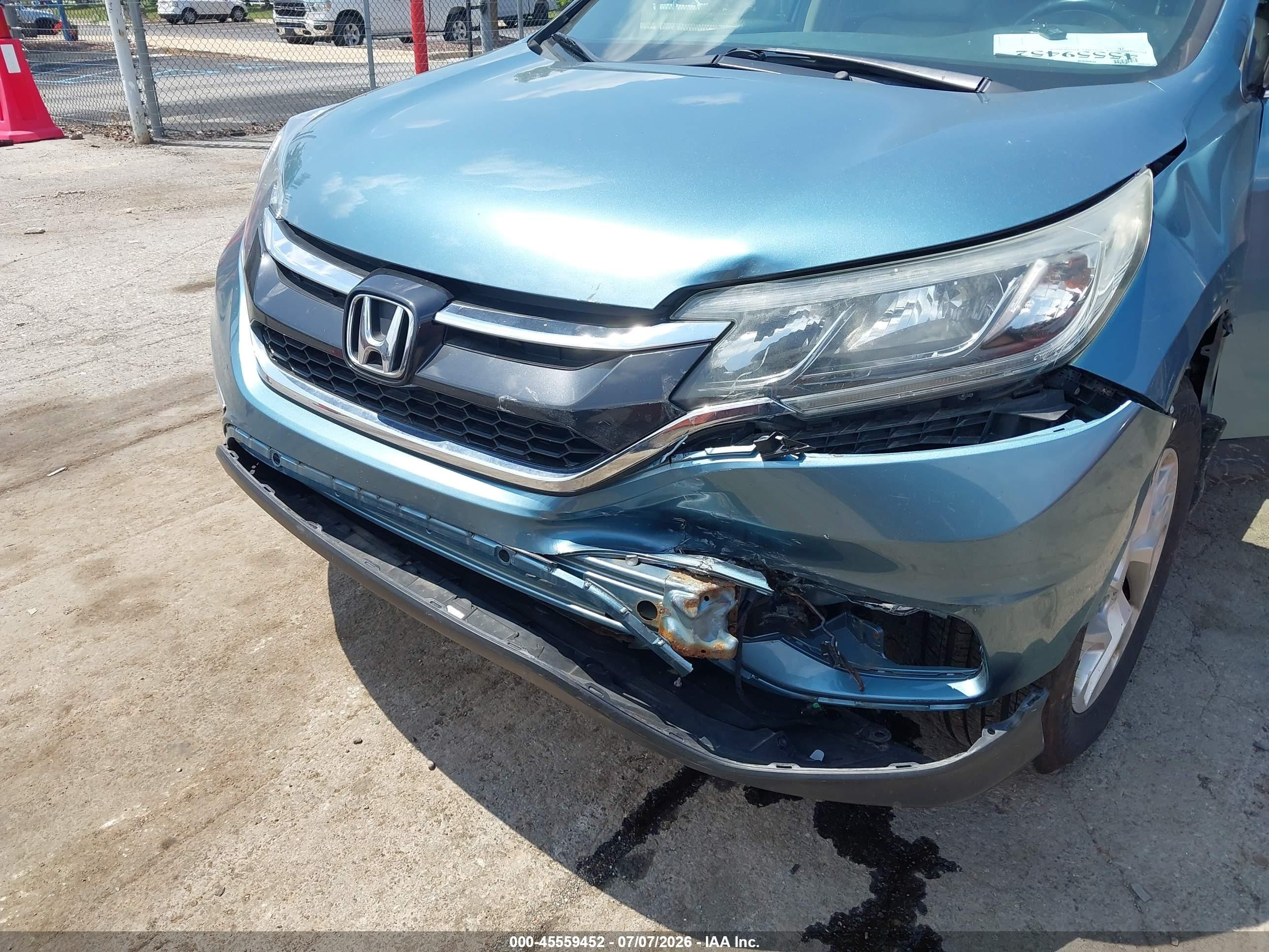 2015 Honda Cr-v Ex-l Blue vin: 2HKRM4H73FH679407