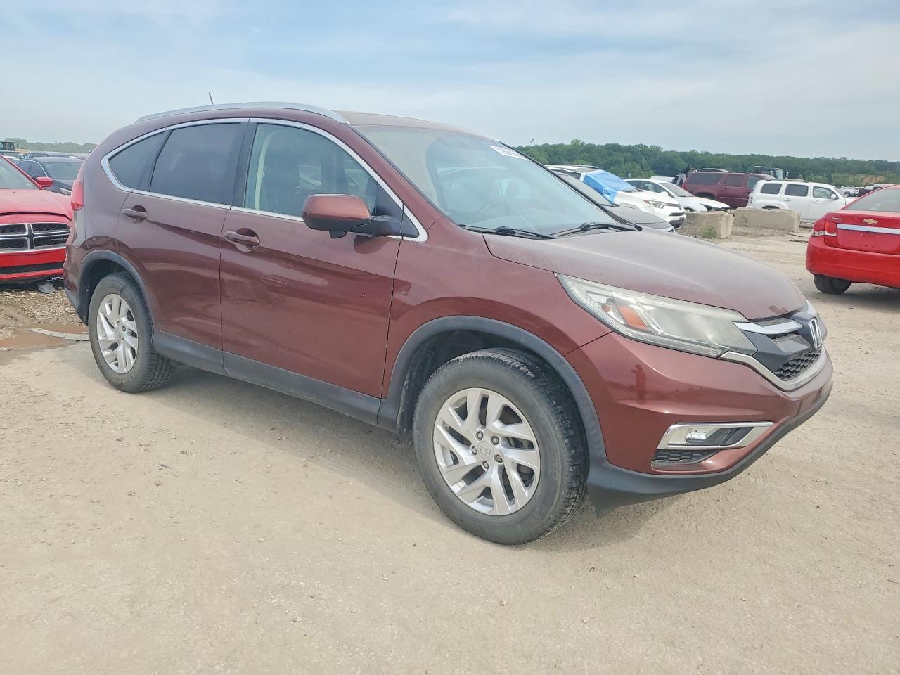 2015 Honda Cr-v Exl Burgundy vin: 2HKRM4H73FH693744