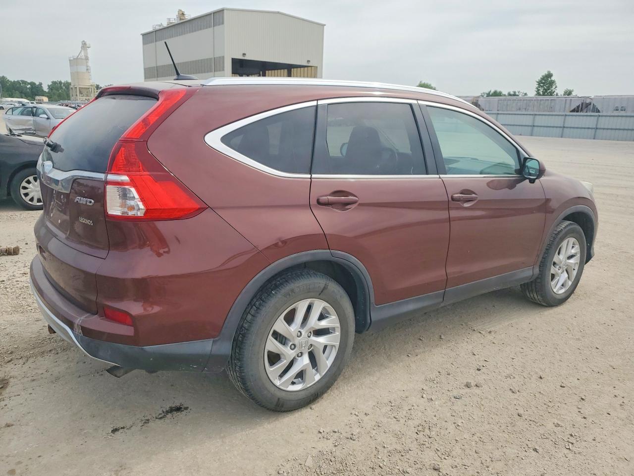 2015 Honda Cr-v Exl Burgundy vin: 2HKRM4H73FH693744