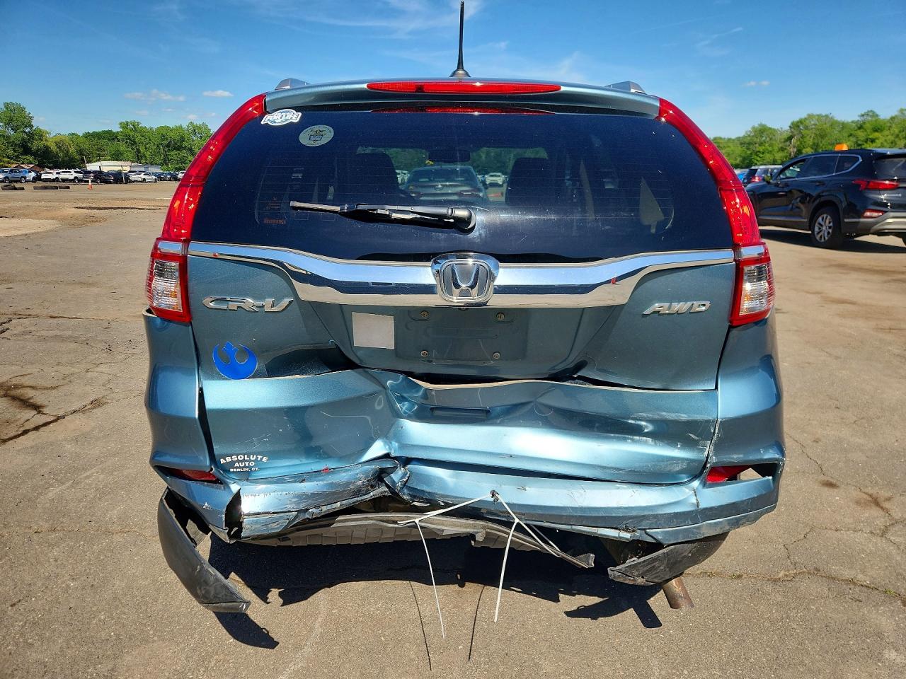 2016 Honda Cr-v Exl Blue vin: 2HKRM4H73GH694698