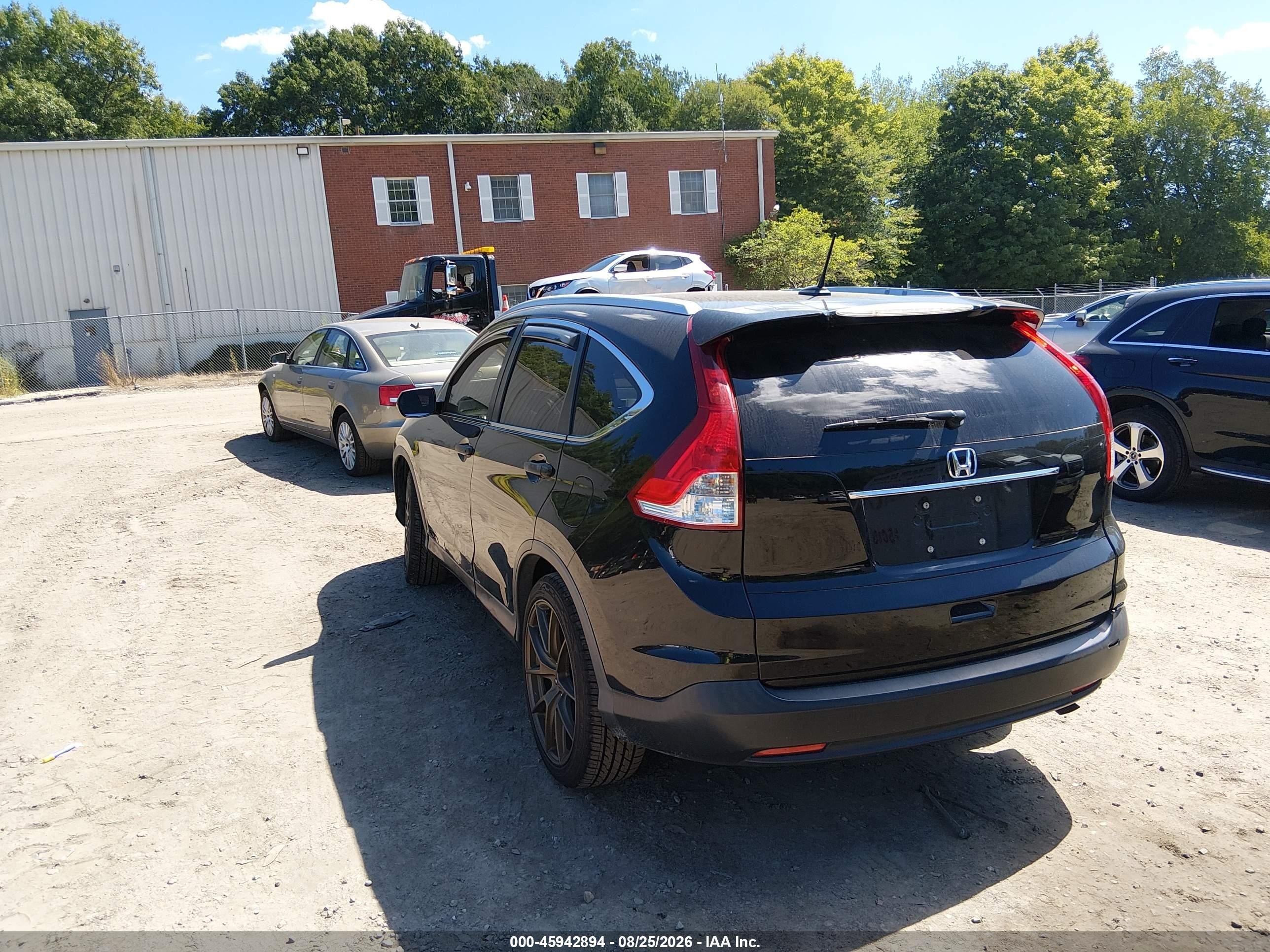 2012 Honda Cr-v Ex-l Black vin: 2HKRM4H74CH607935