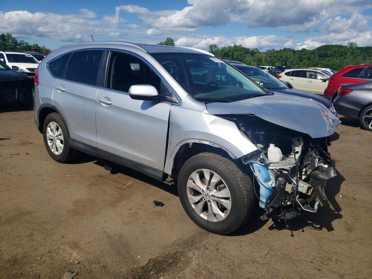 2012 Honda Cr-v Exl Silver vin: 2HKRM4H74CH610379