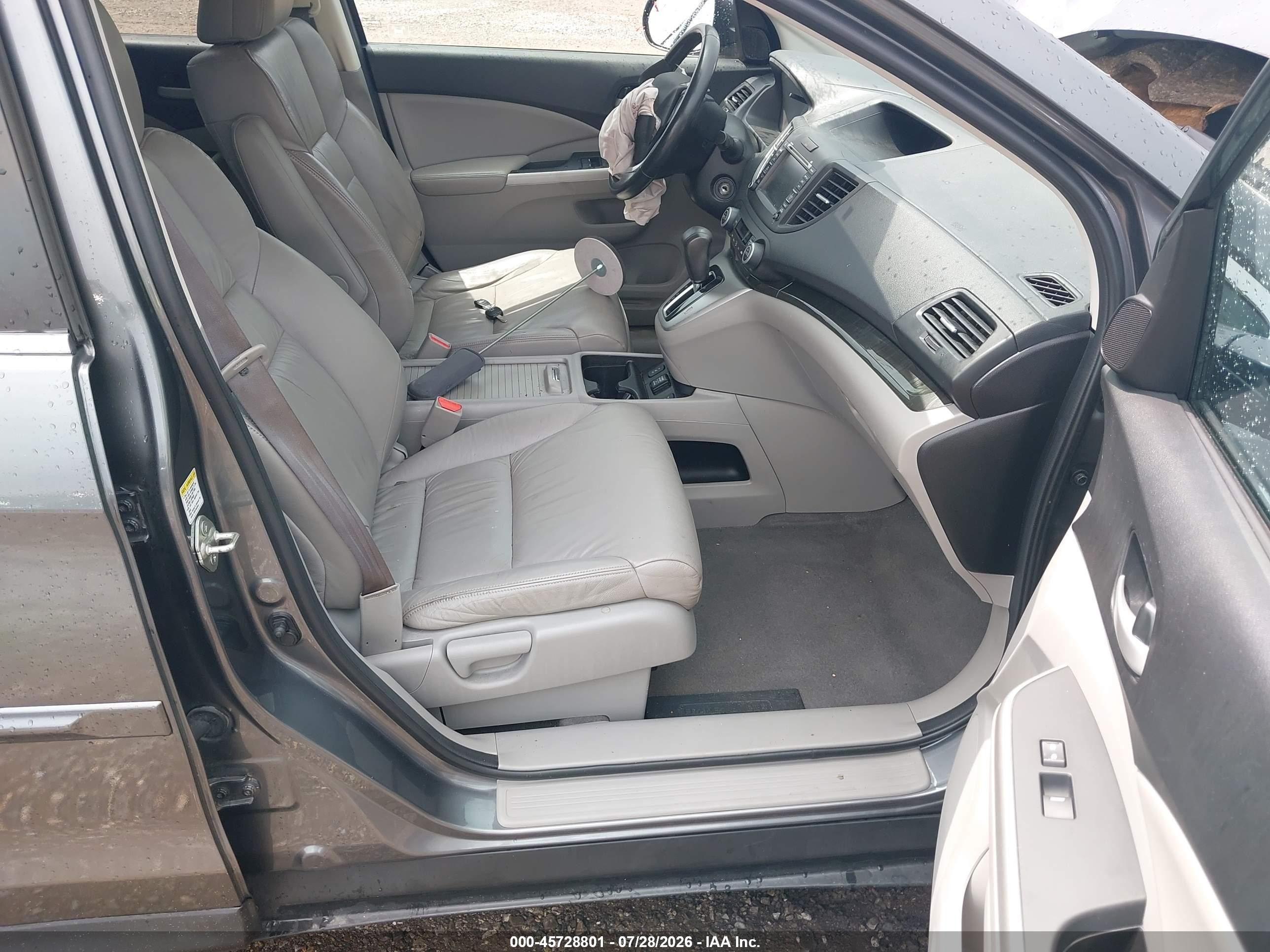 2012 Honda Cr-v Ex-l Dark Blue vin: 2HKRM4H74CH611693