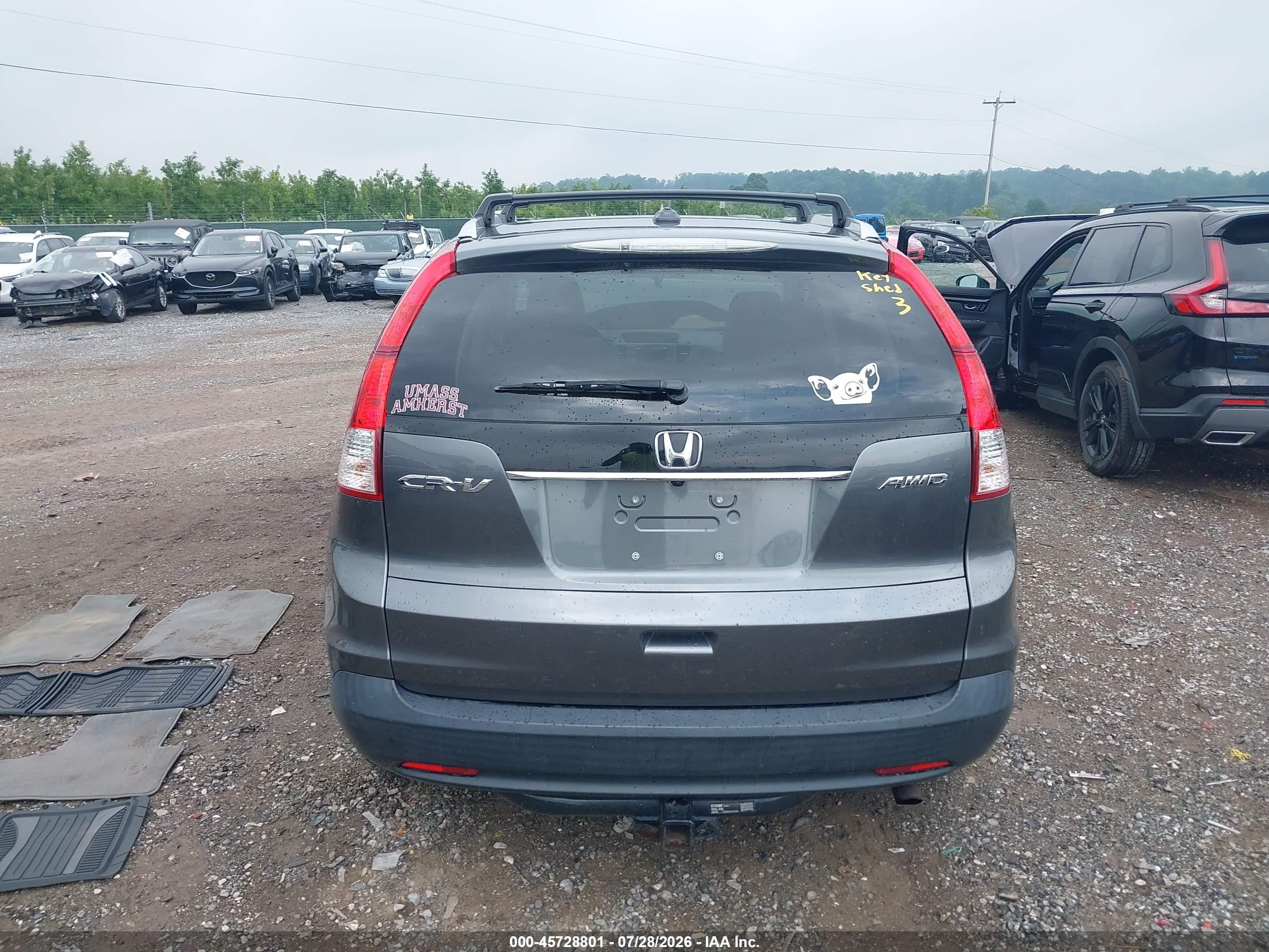 2012 Honda Cr-v Ex-l Dark Blue vin: 2HKRM4H74CH611693