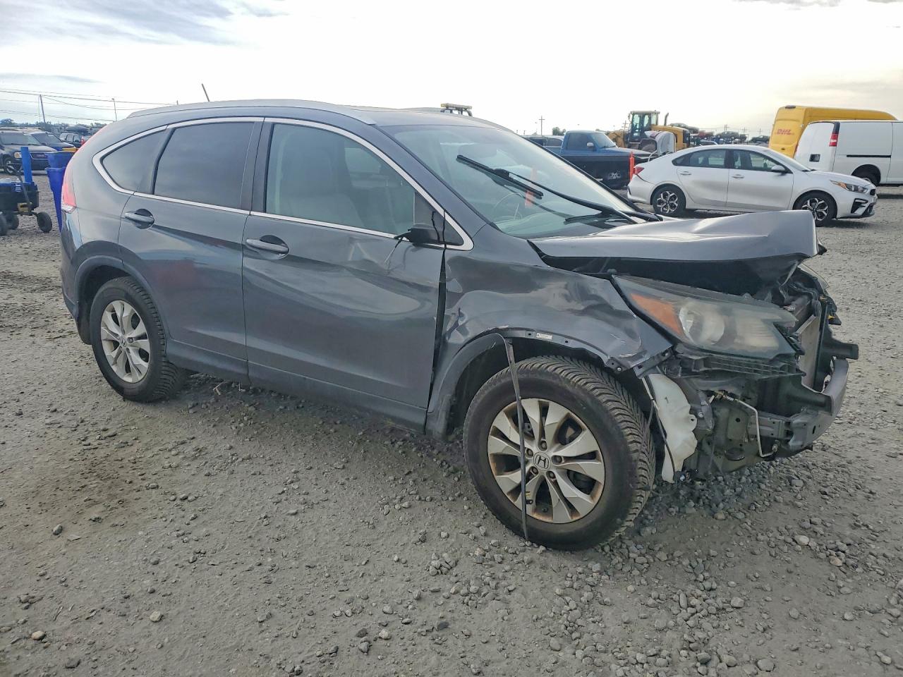 2013 Honda Cr-v Exl Gray vin: 2HKRM4H74DH611730