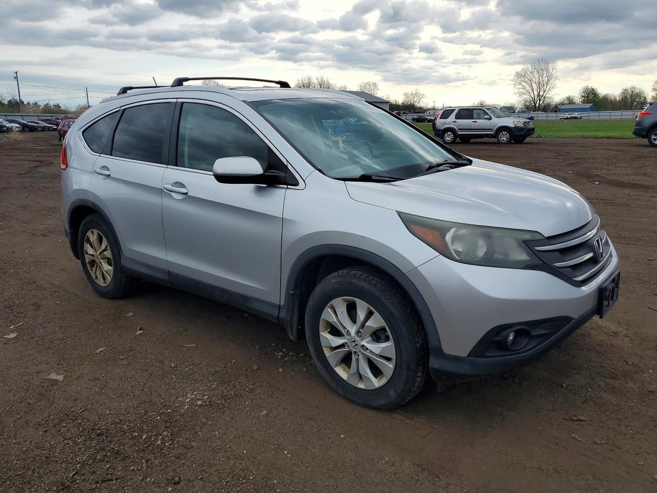 2013 Honda Cr-v Exl Silver vin: 2HKRM4H74DH630228
