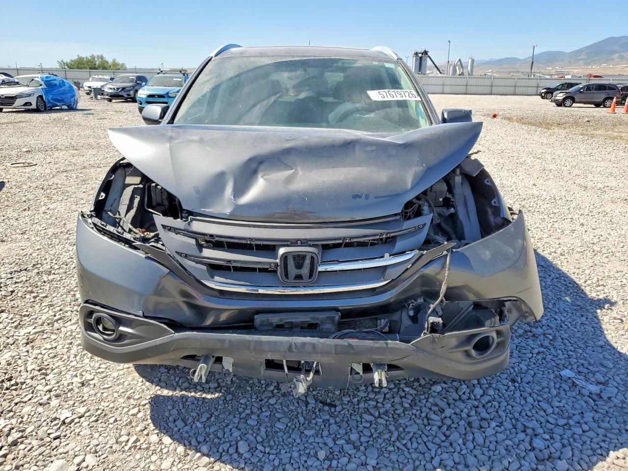 2013 Honda Cr-v Exl Gray vin: 2HKRM4H74DH643657