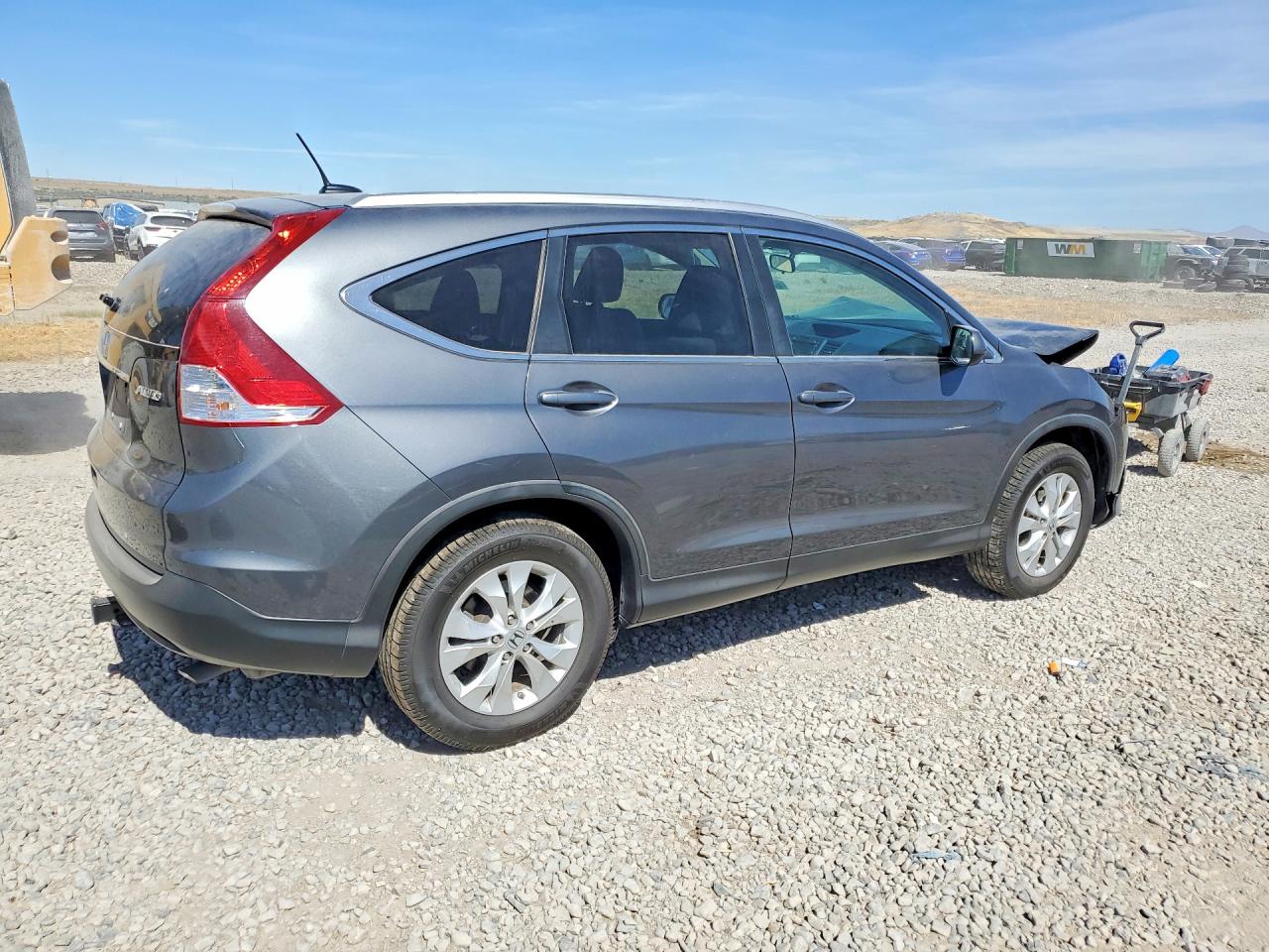 2013 Honda Cr-v Exl Gray vin: 2HKRM4H74DH643657