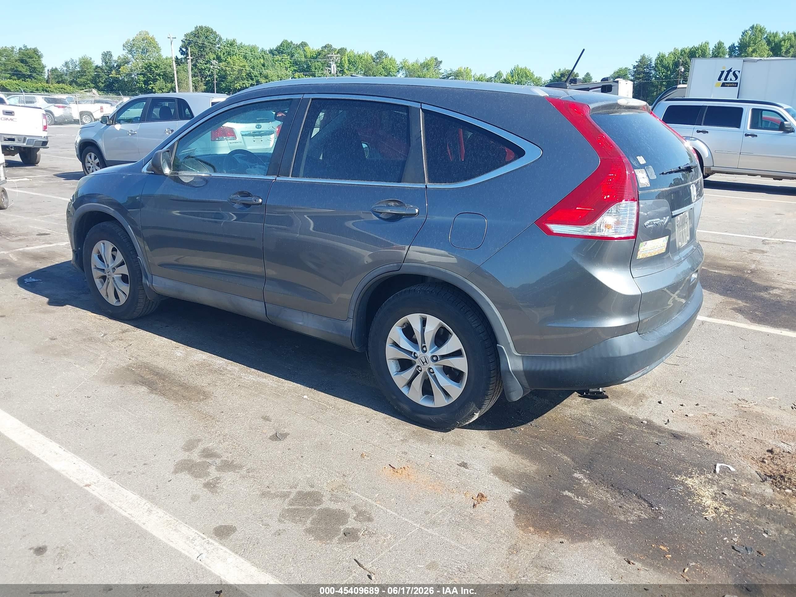2013 Honda Cr-v Ex-l Gray vin: 2HKRM4H74DH645084