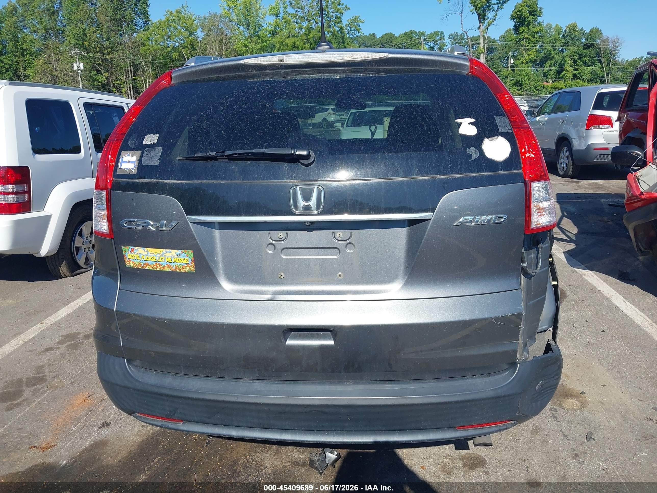 2013 Honda Cr-v Ex-l Gray vin: 2HKRM4H74DH645084