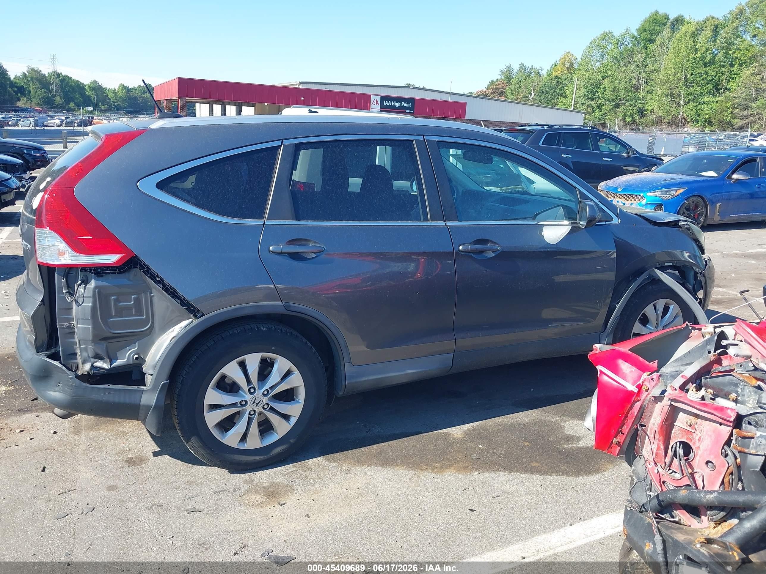 2013 Honda Cr-v Ex-l Gray vin: 2HKRM4H74DH645084
