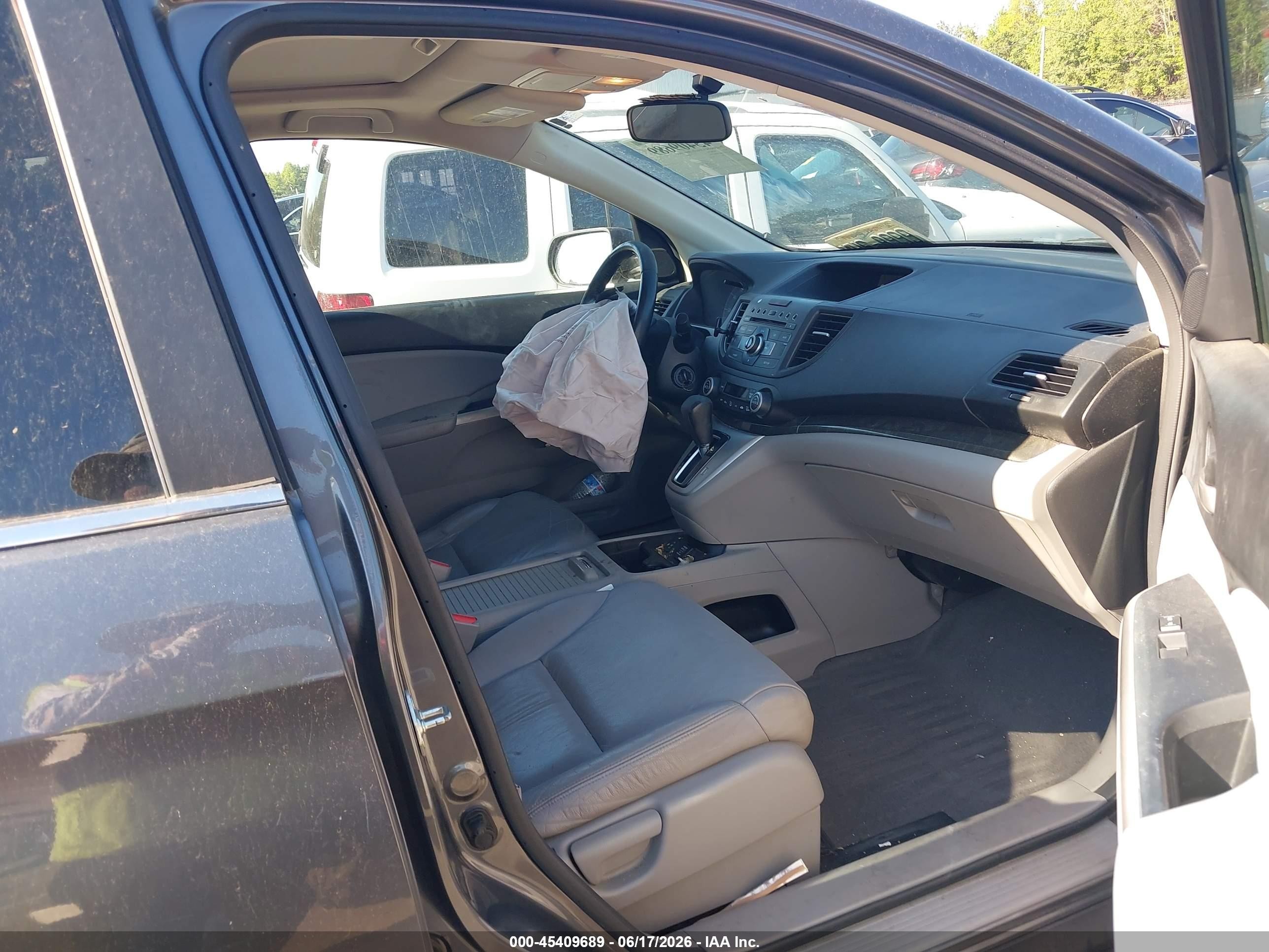 2013 Honda Cr-v Ex-l Gray vin: 2HKRM4H74DH645084