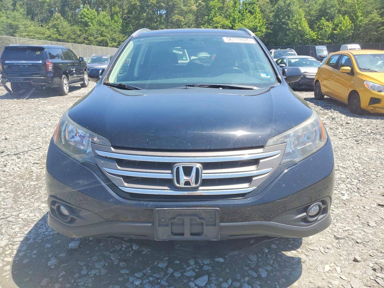 2013 Honda Cr-v Exl Black vin: 2HKRM4H74DH652536