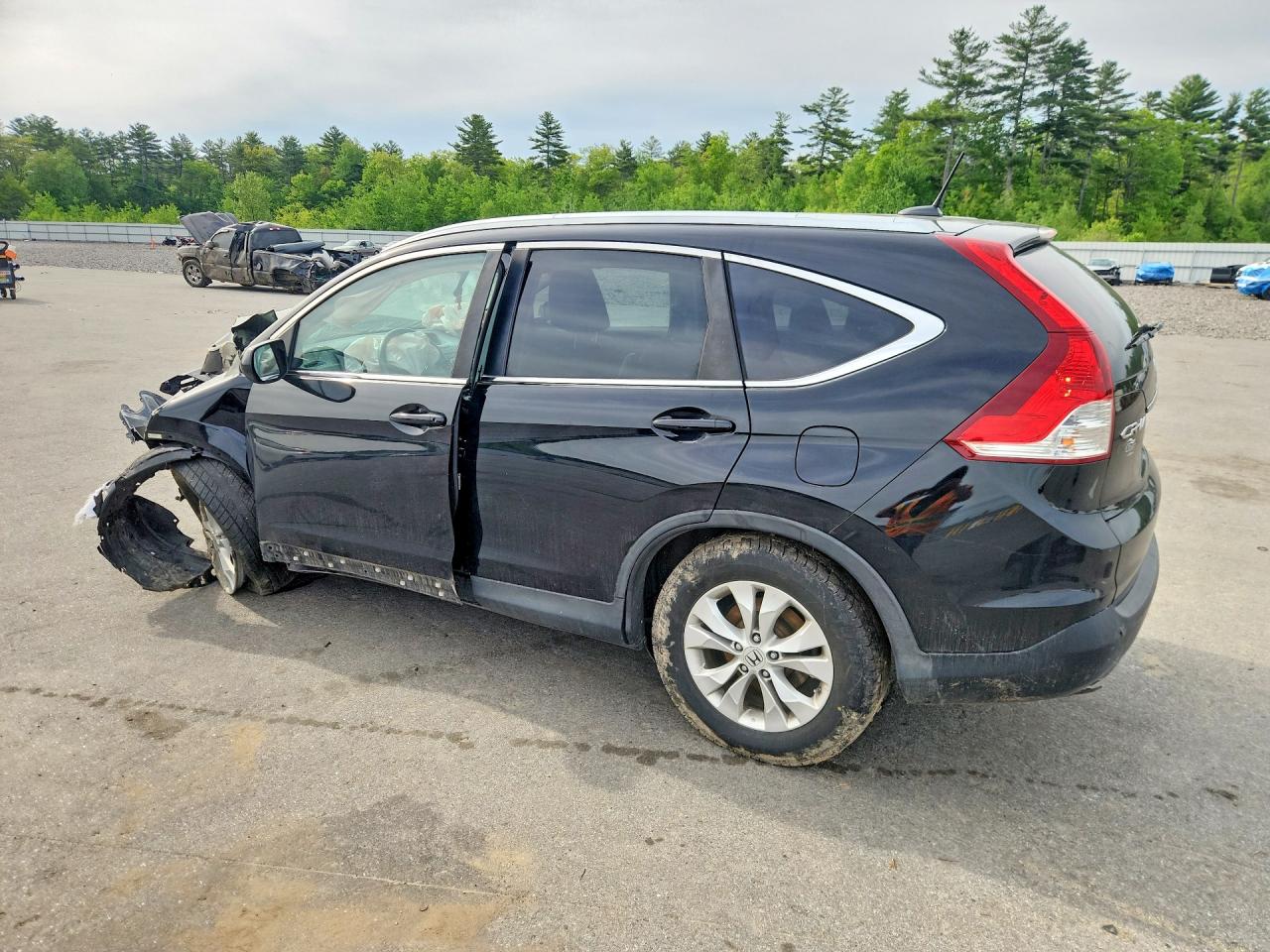 2013 Honda Cr-v Exl Black vin: 2HKRM4H74DH652892