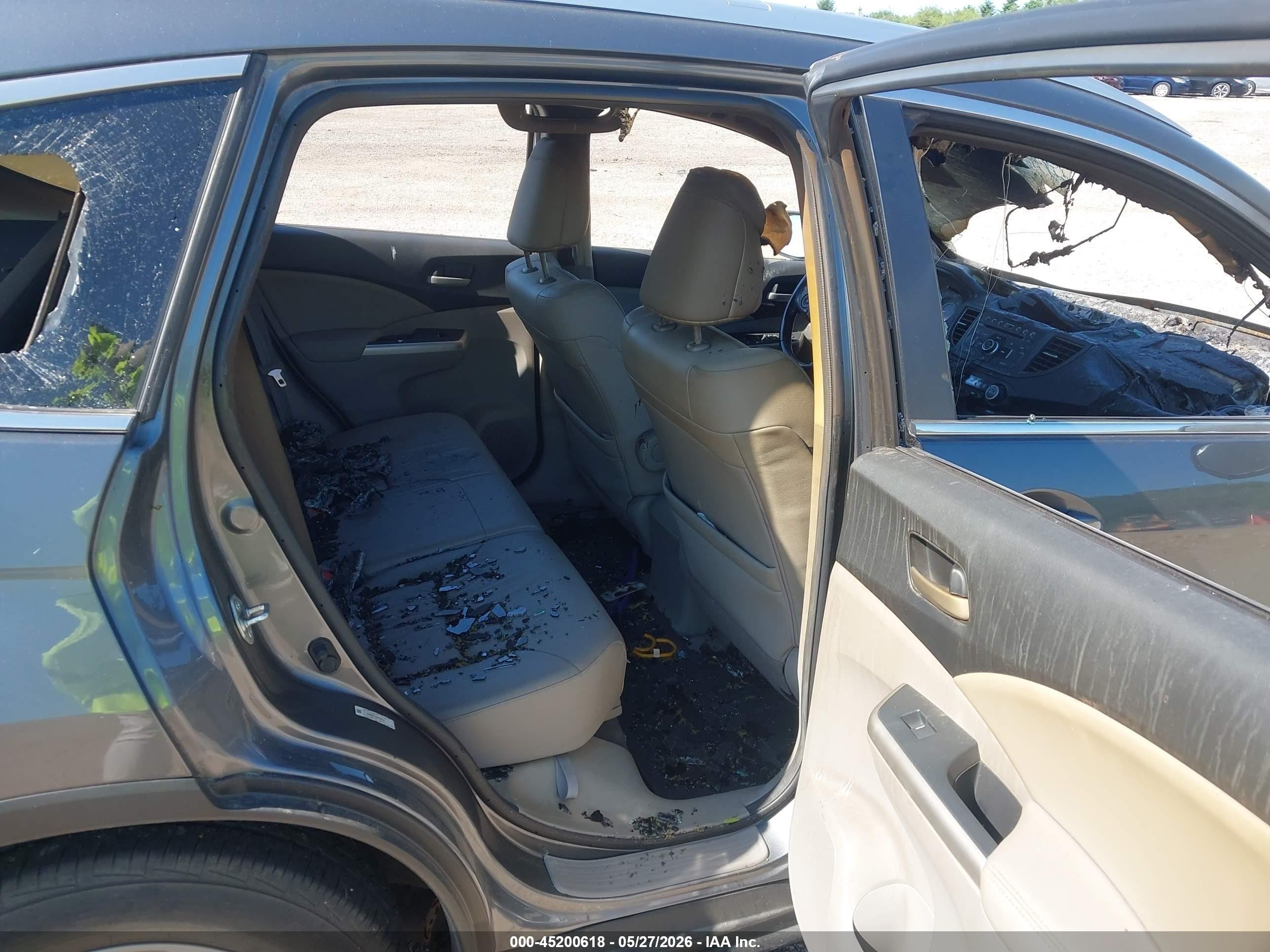 2013 Honda Cr-v Ex-l Серый vin: 2HKRM4H74DH655047