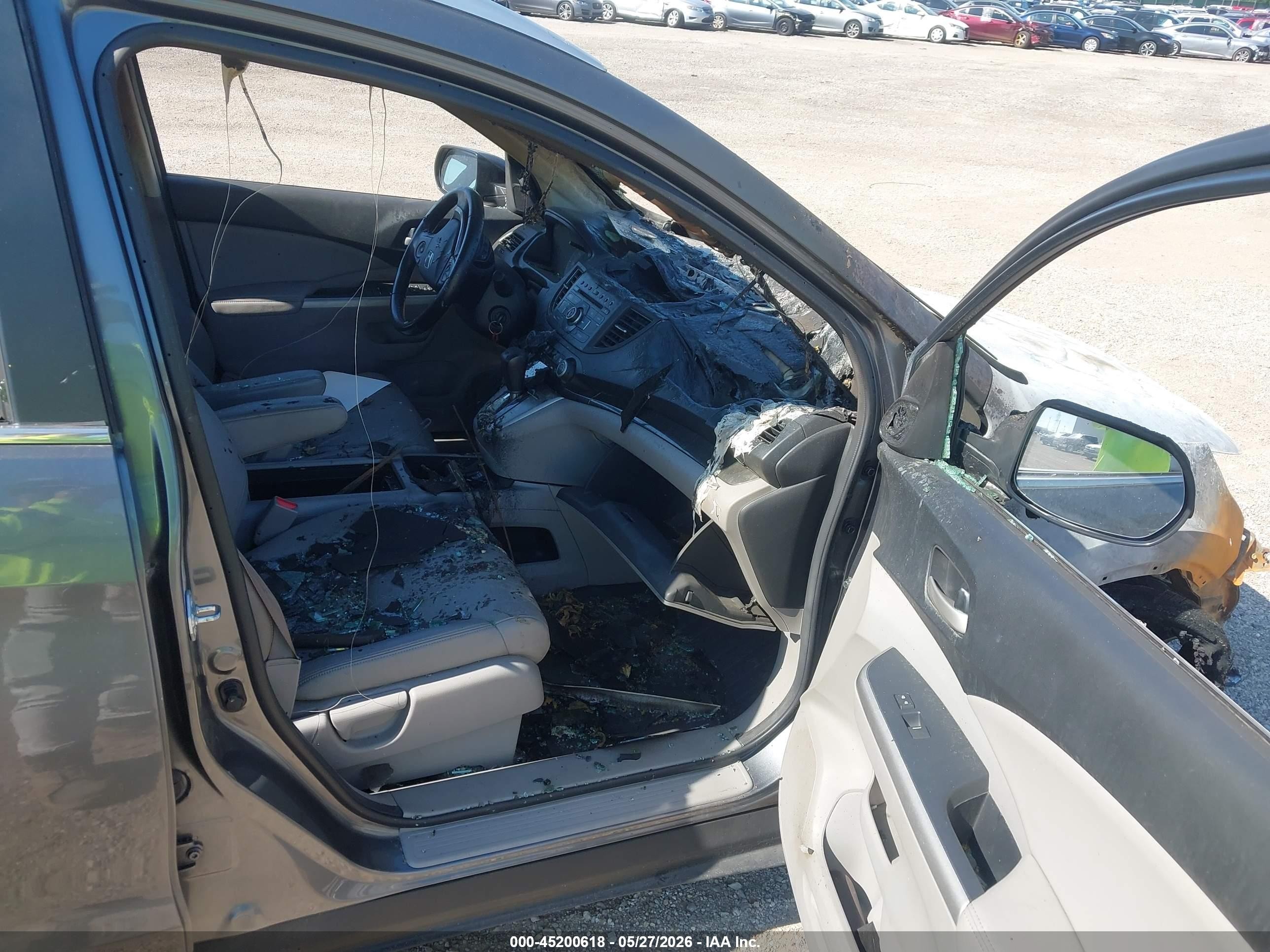 2013 Honda Cr-v Ex-l Серый vin: 2HKRM4H74DH655047