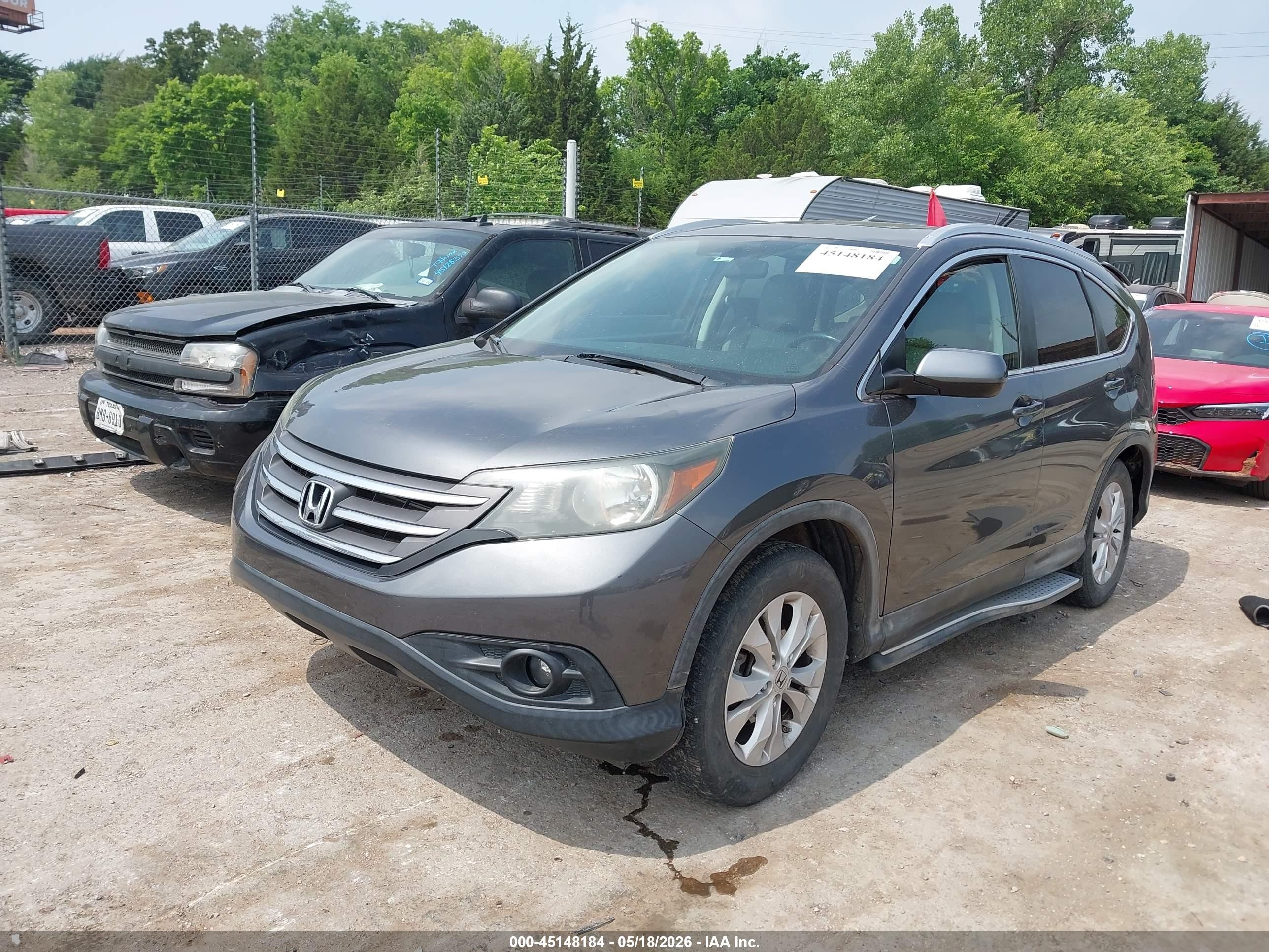 2013 Honda Cr-v Ex-l Серый vin: 2HKRM4H74DH666047