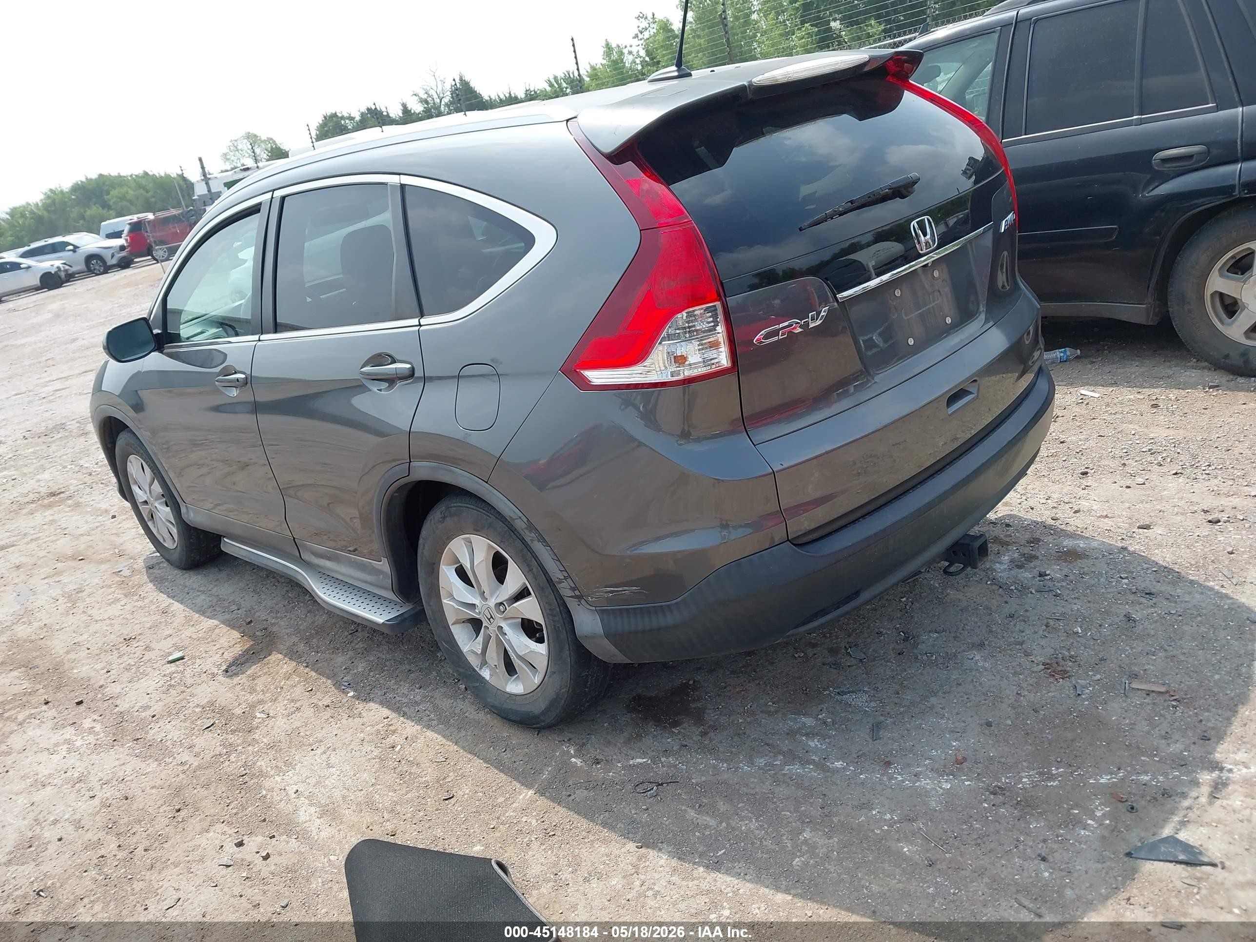 2013 Honda Cr-v Ex-l Серый vin: 2HKRM4H74DH666047