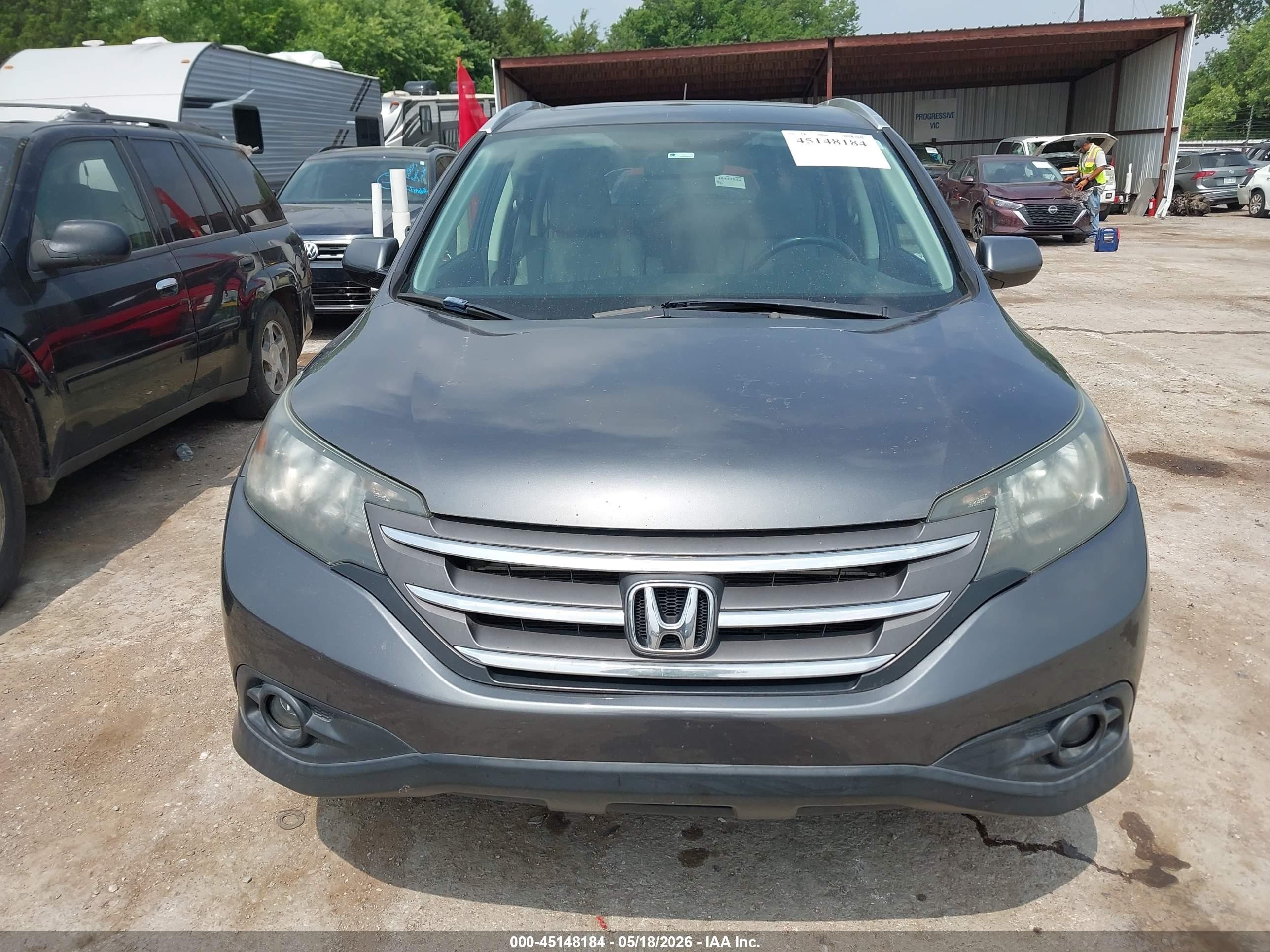 2013 Honda Cr-v Ex-l Серый vin: 2HKRM4H74DH666047