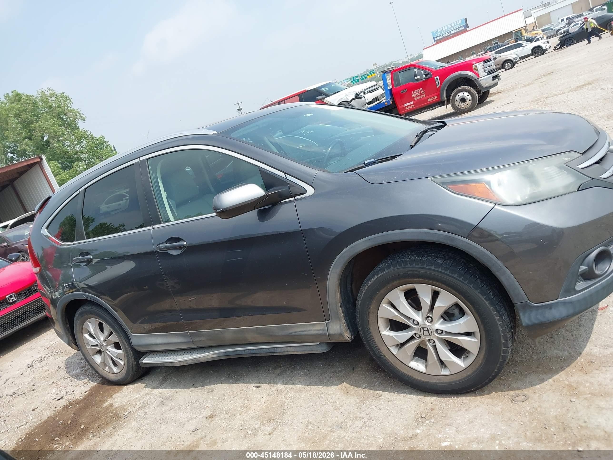 2013 Honda Cr-v Ex-l Серый vin: 2HKRM4H74DH666047