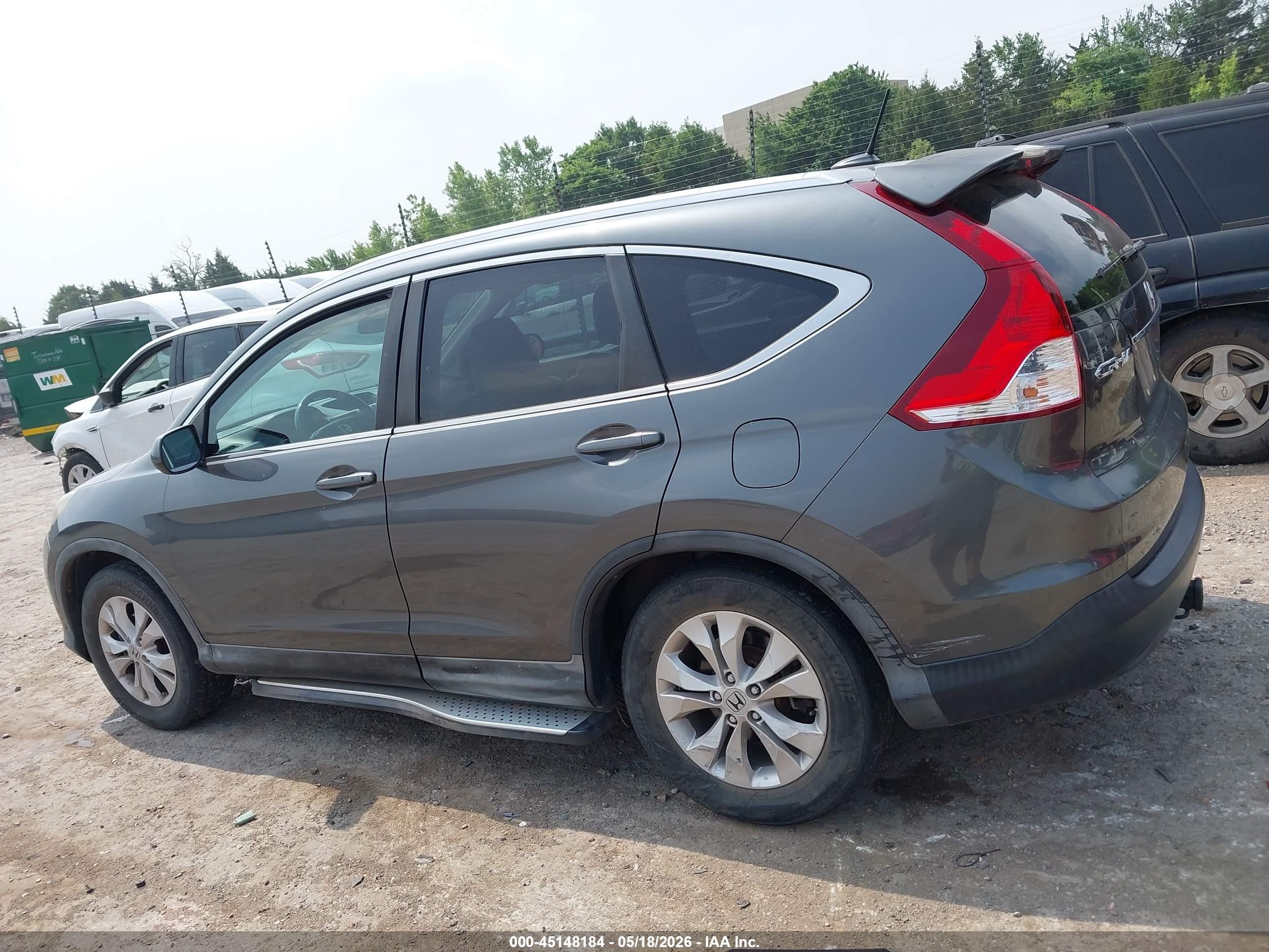 2013 Honda Cr-v Ex-l Серый vin: 2HKRM4H74DH666047
