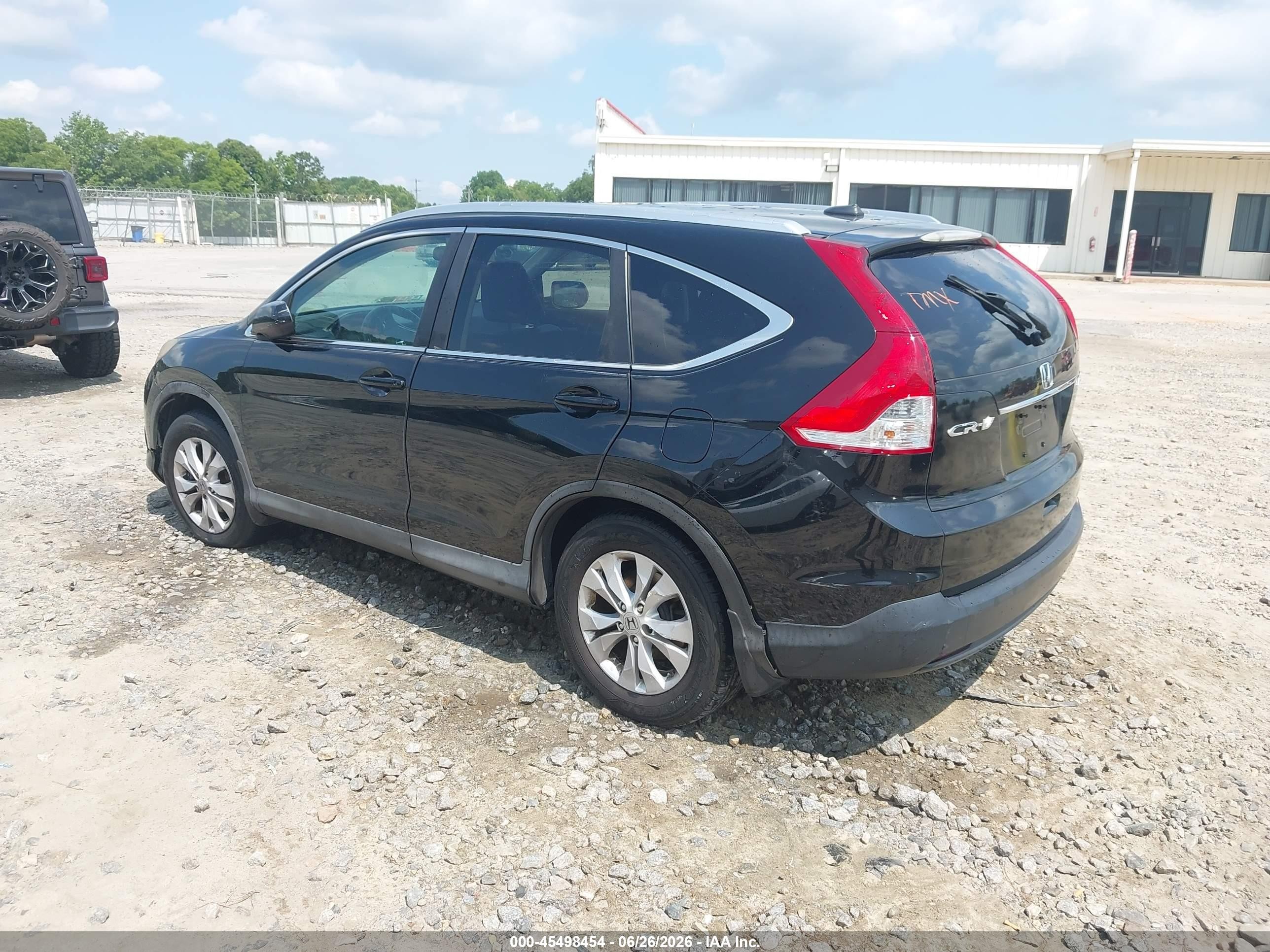2013 Honda Cr-v Ex-l Black vin: 2HKRM4H74DH667831