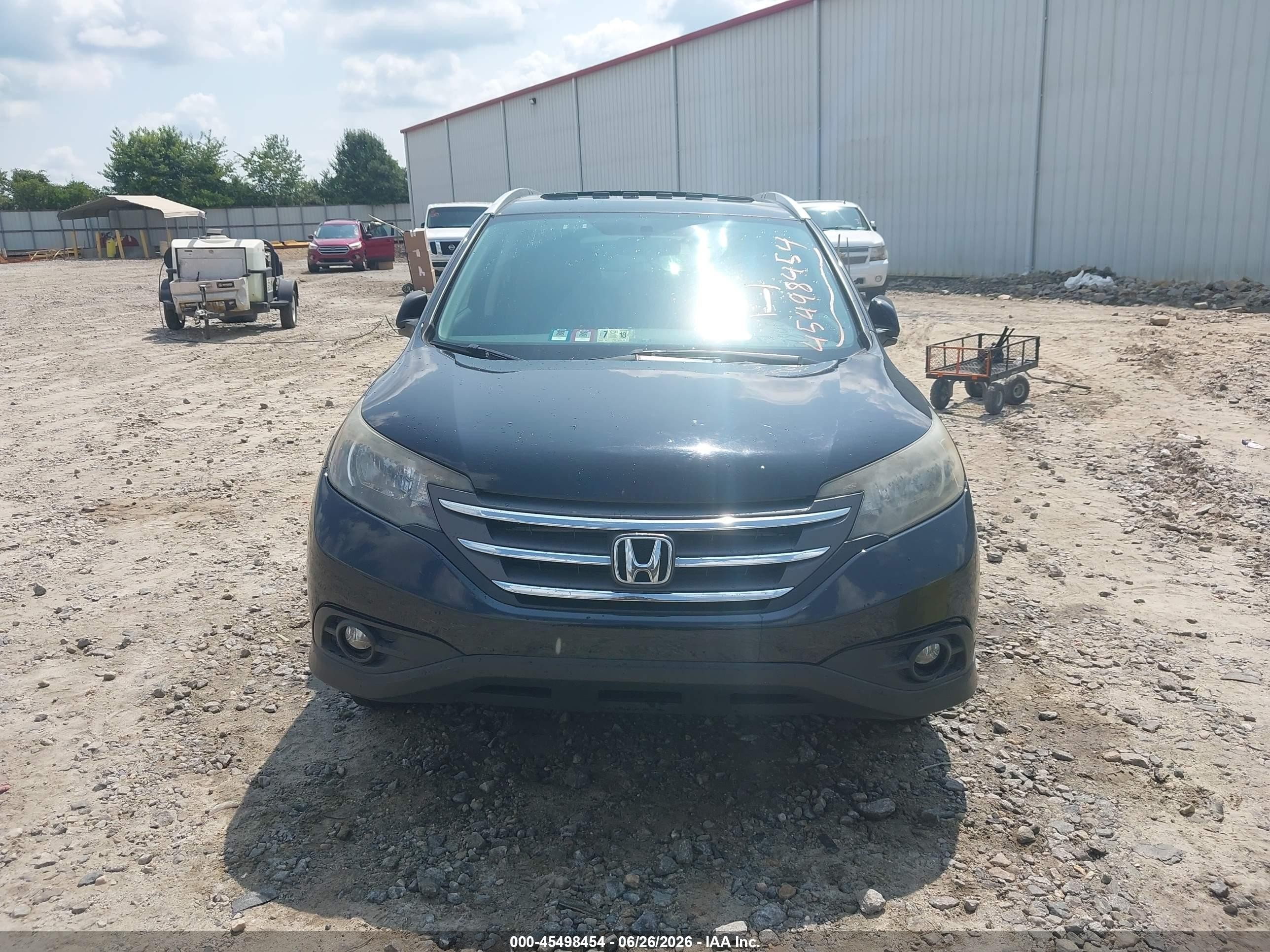 2013 Honda Cr-v Ex-l Black vin: 2HKRM4H74DH667831