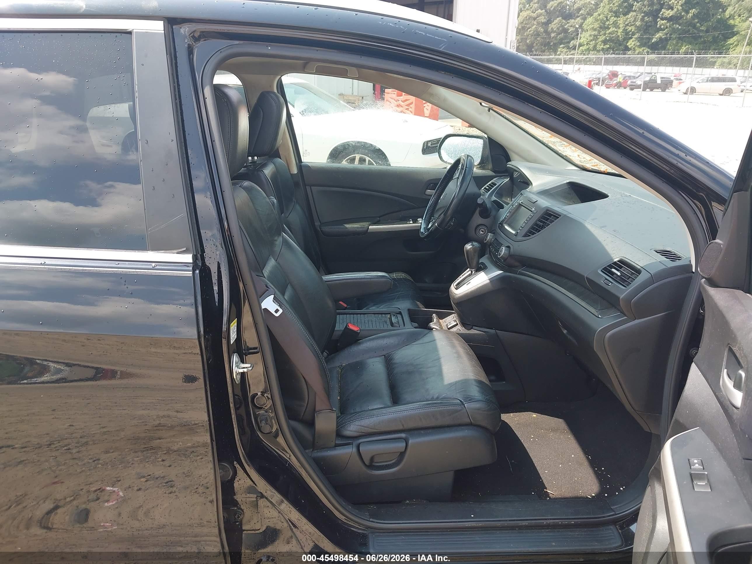 2013 Honda Cr-v Ex-l Black vin: 2HKRM4H74DH667831