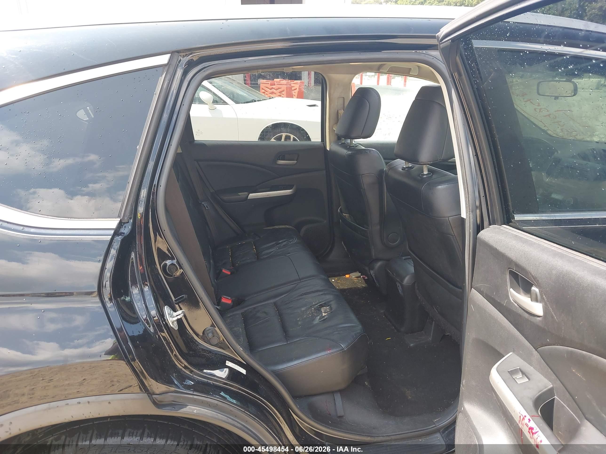 2013 Honda Cr-v Ex-l Black vin: 2HKRM4H74DH667831