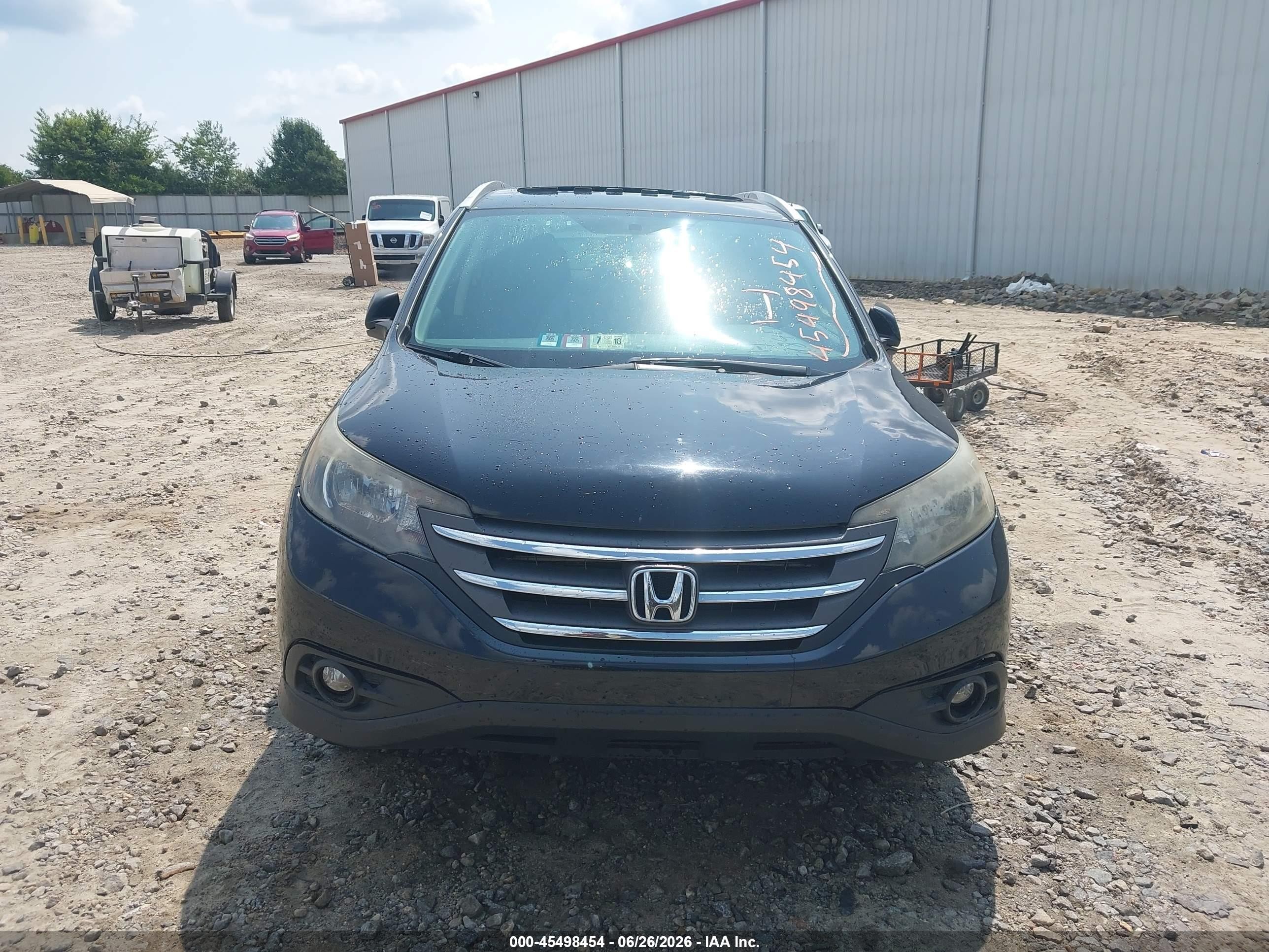 2013 Honda Cr-v Ex-l Black vin: 2HKRM4H74DH667831