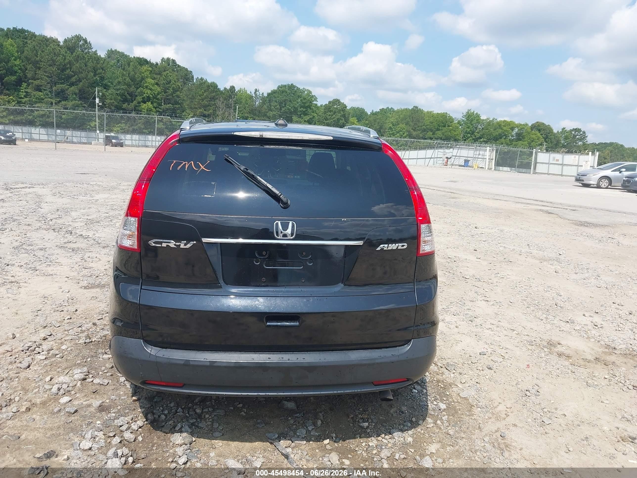 2013 Honda Cr-v Ex-l Black vin: 2HKRM4H74DH667831