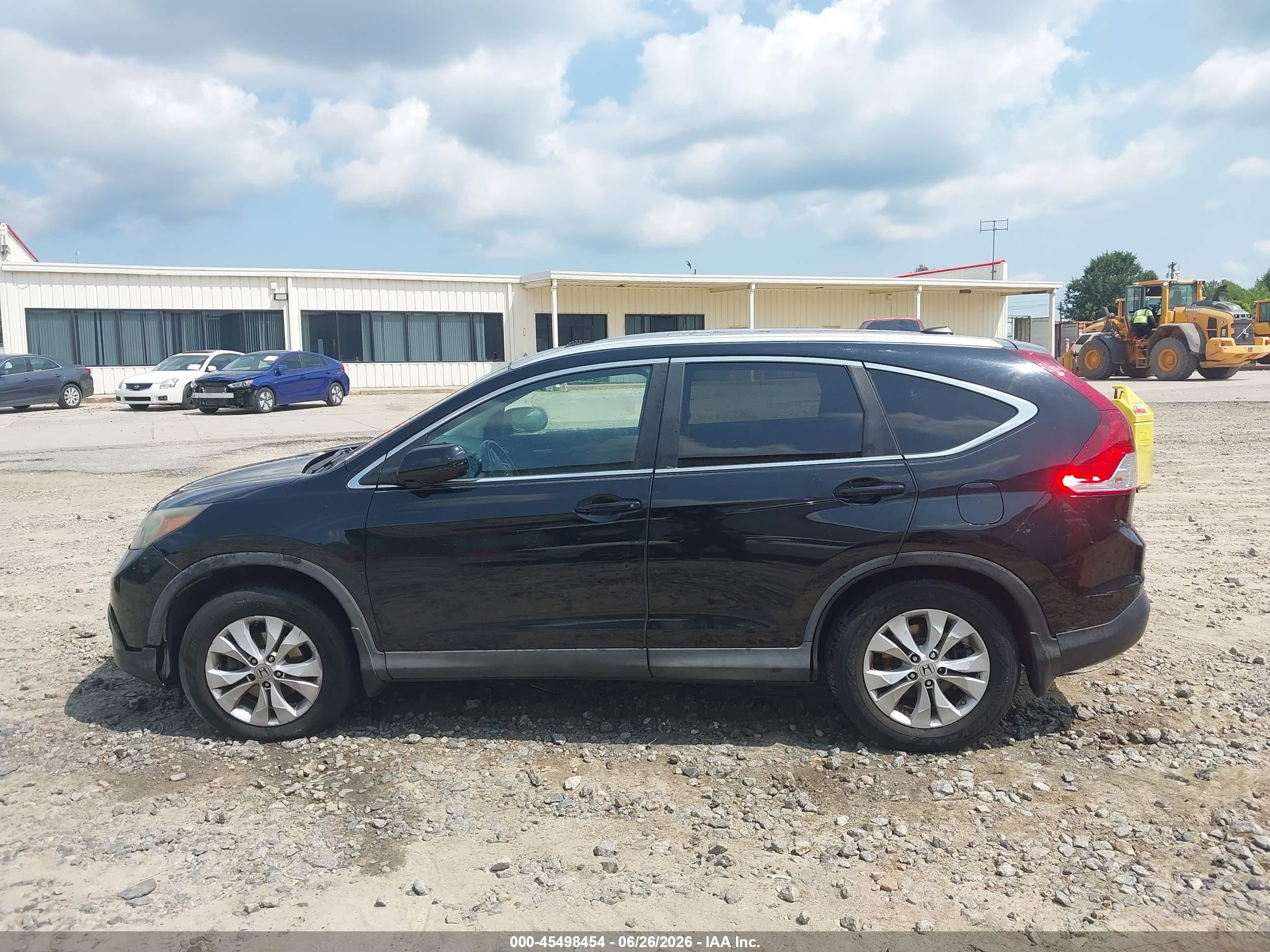 2013 Honda Cr-v Ex-l Black vin: 2HKRM4H74DH667831