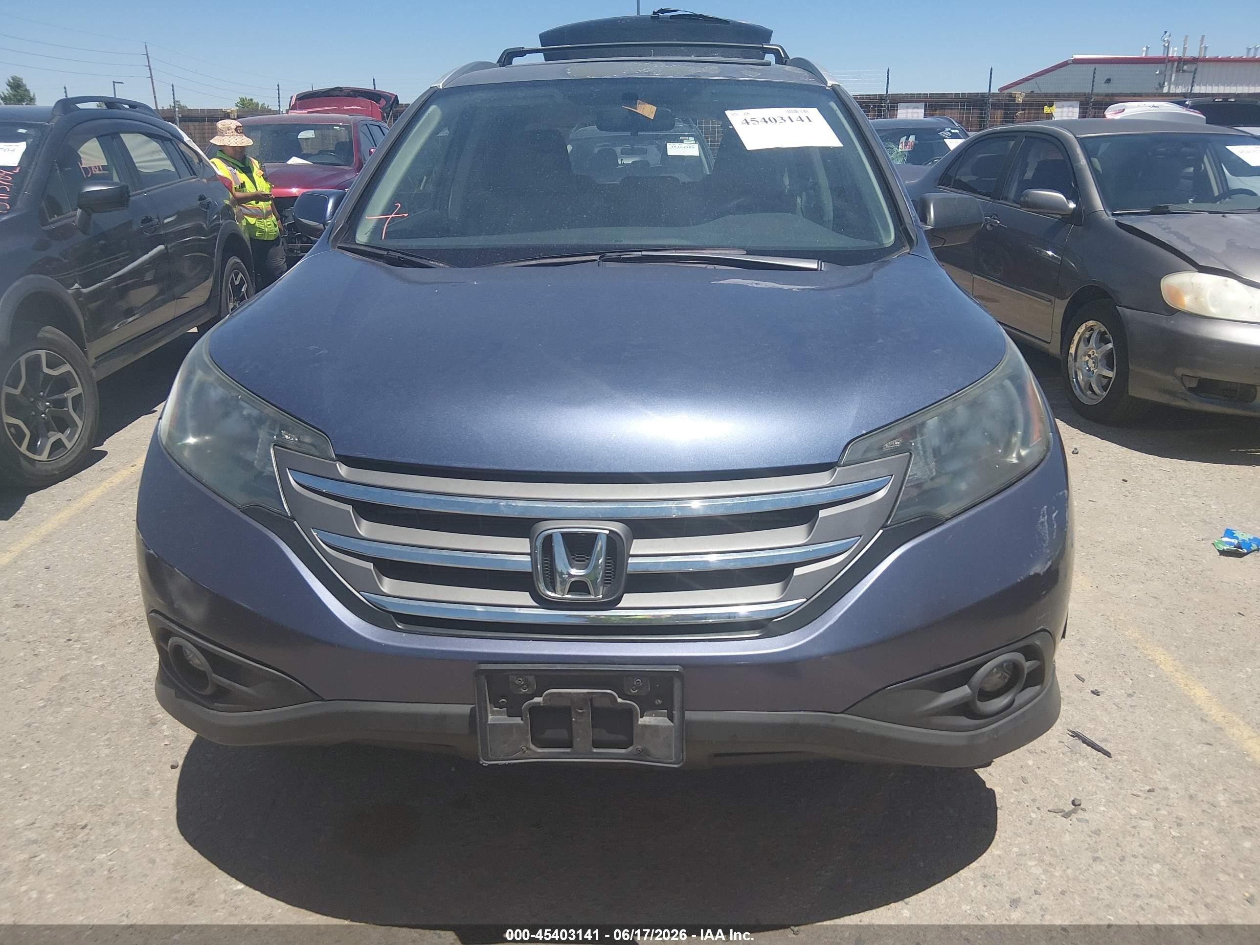 2013 Honda Cr-v Ex-l Синий vin: 2HKRM4H74DH676514
