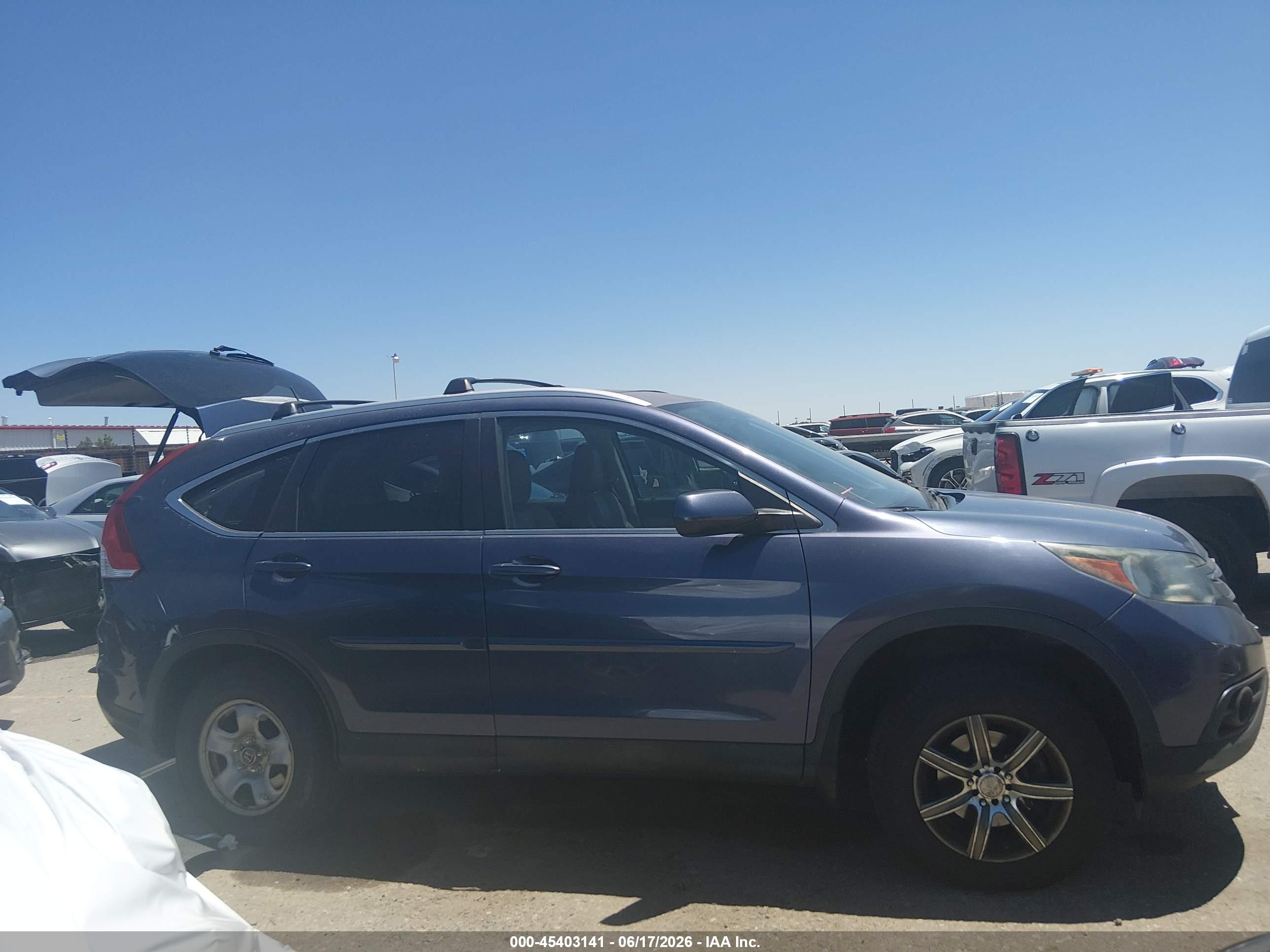 2013 Honda Cr-v Ex-l Синий vin: 2HKRM4H74DH676514