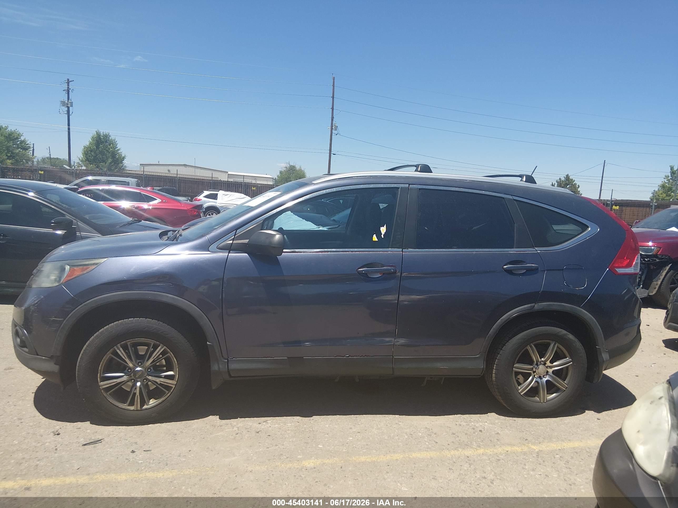 2013 Honda Cr-v Ex-l Синий vin: 2HKRM4H74DH676514