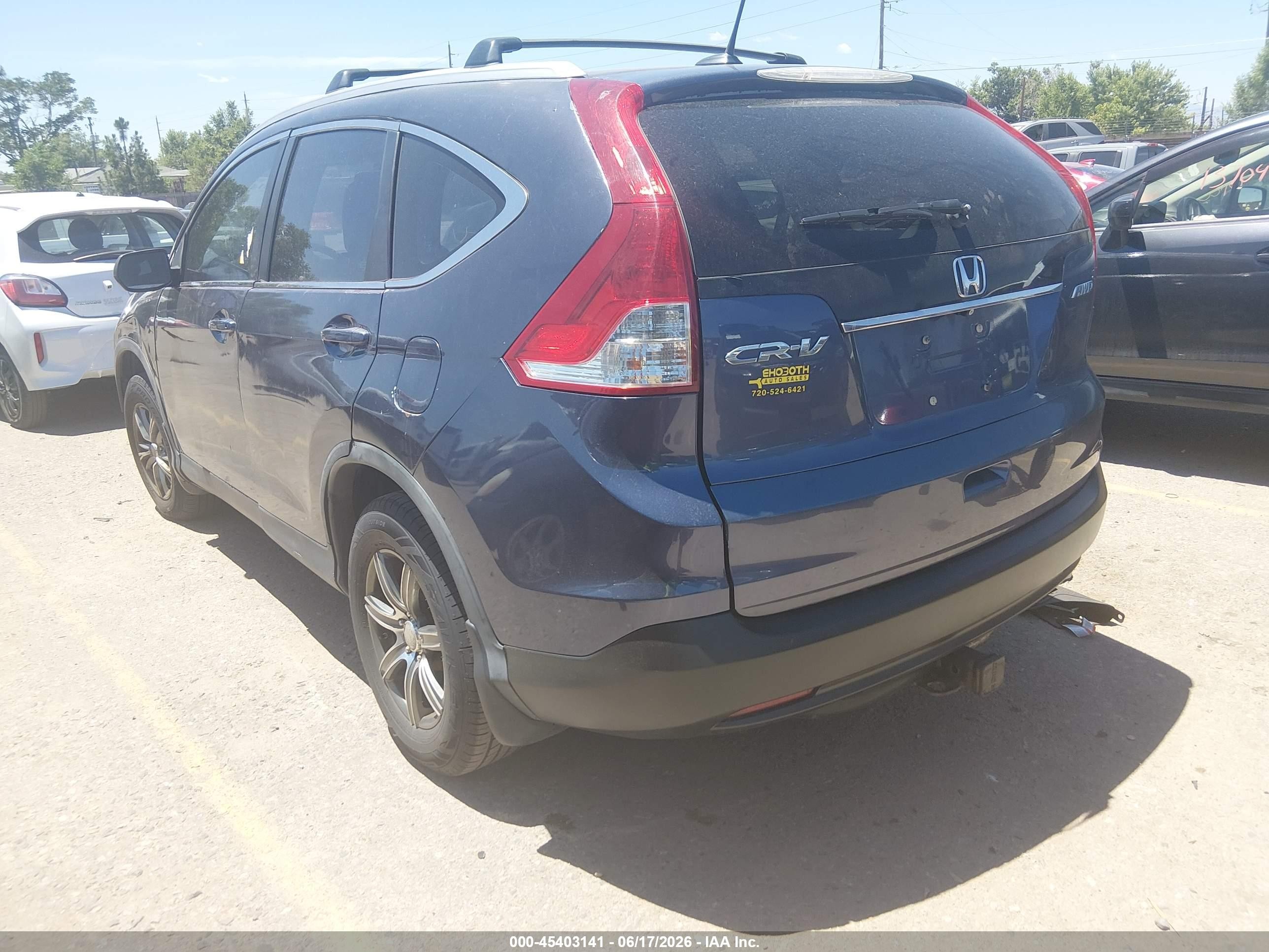 2013 Honda Cr-v Ex-l Синий vin: 2HKRM4H74DH676514
