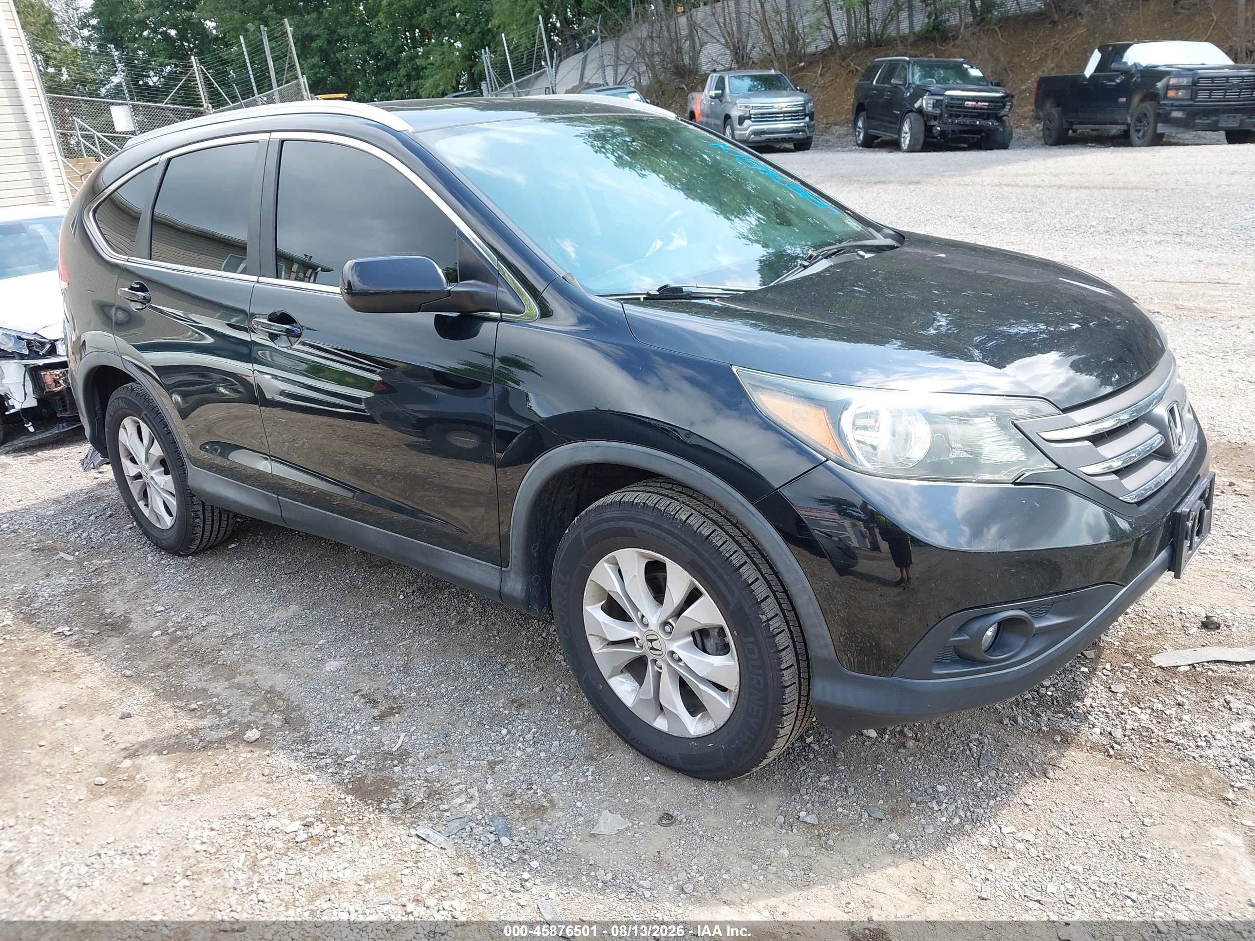 2013 Honda Cr-v Ex-l Black vin: 2HKRM4H74DH681938