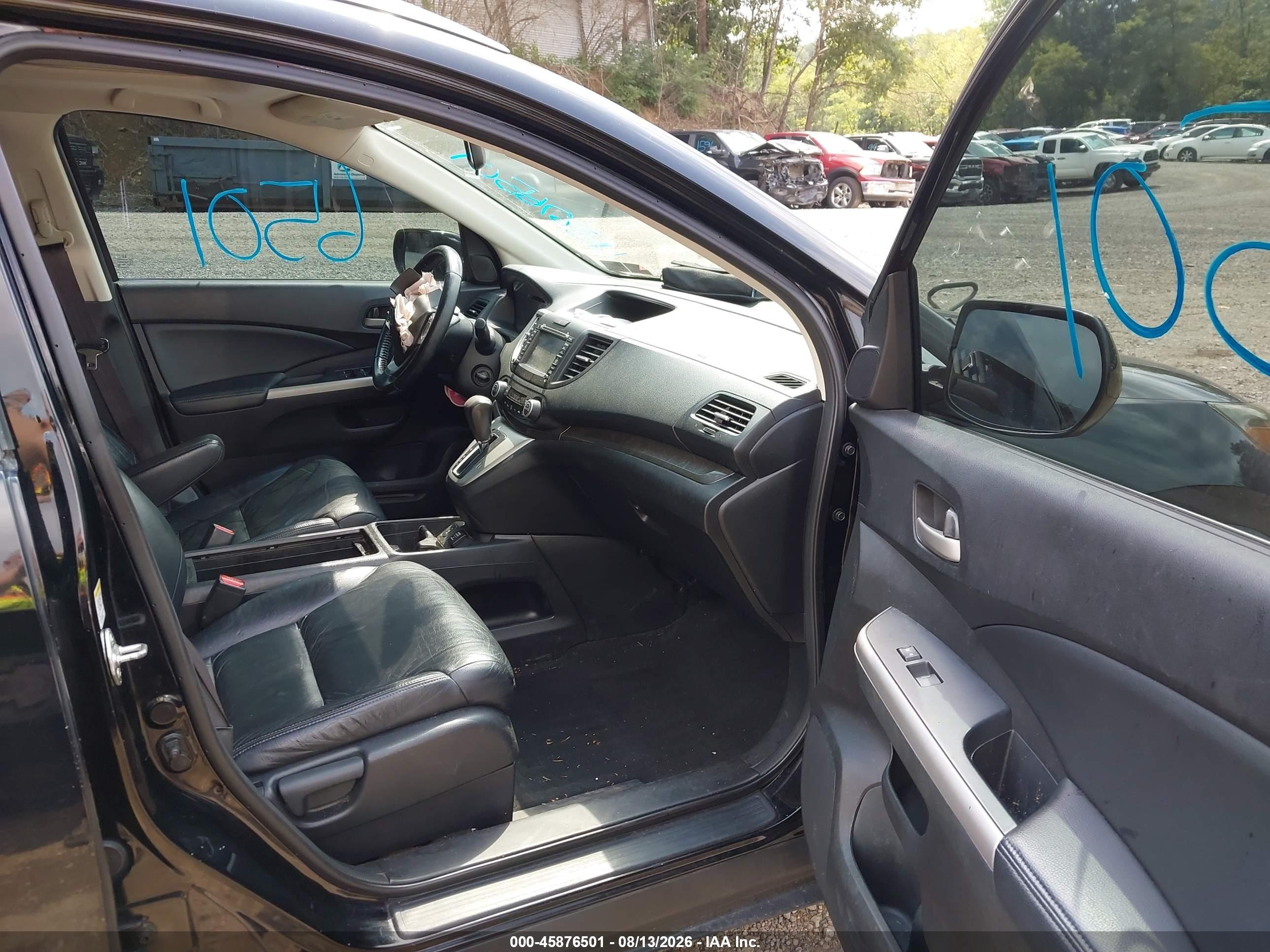 2013 Honda Cr-v Ex-l Черный vin: 2HKRM4H74DH681938